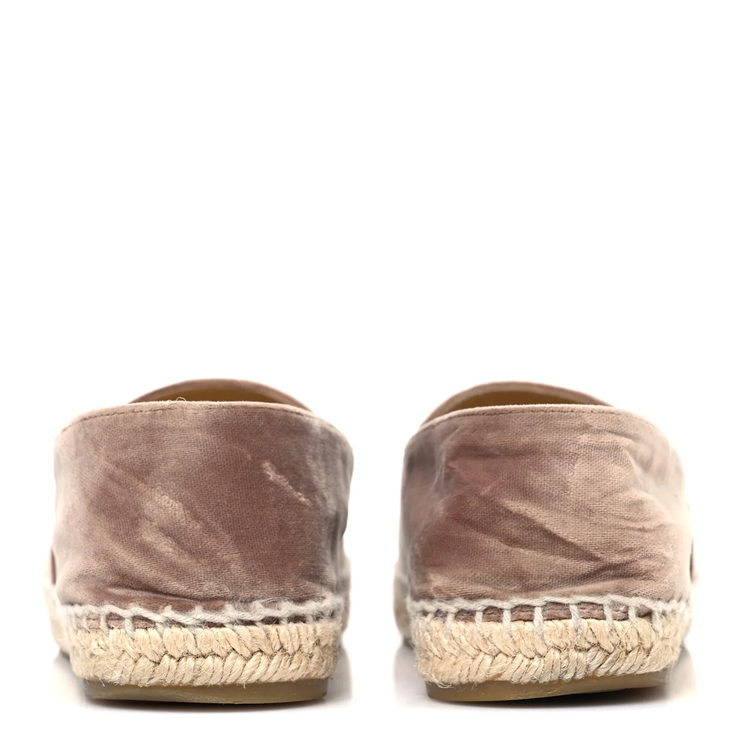 Velvet Logo Espadrilles 37 Beige Black - Image 6