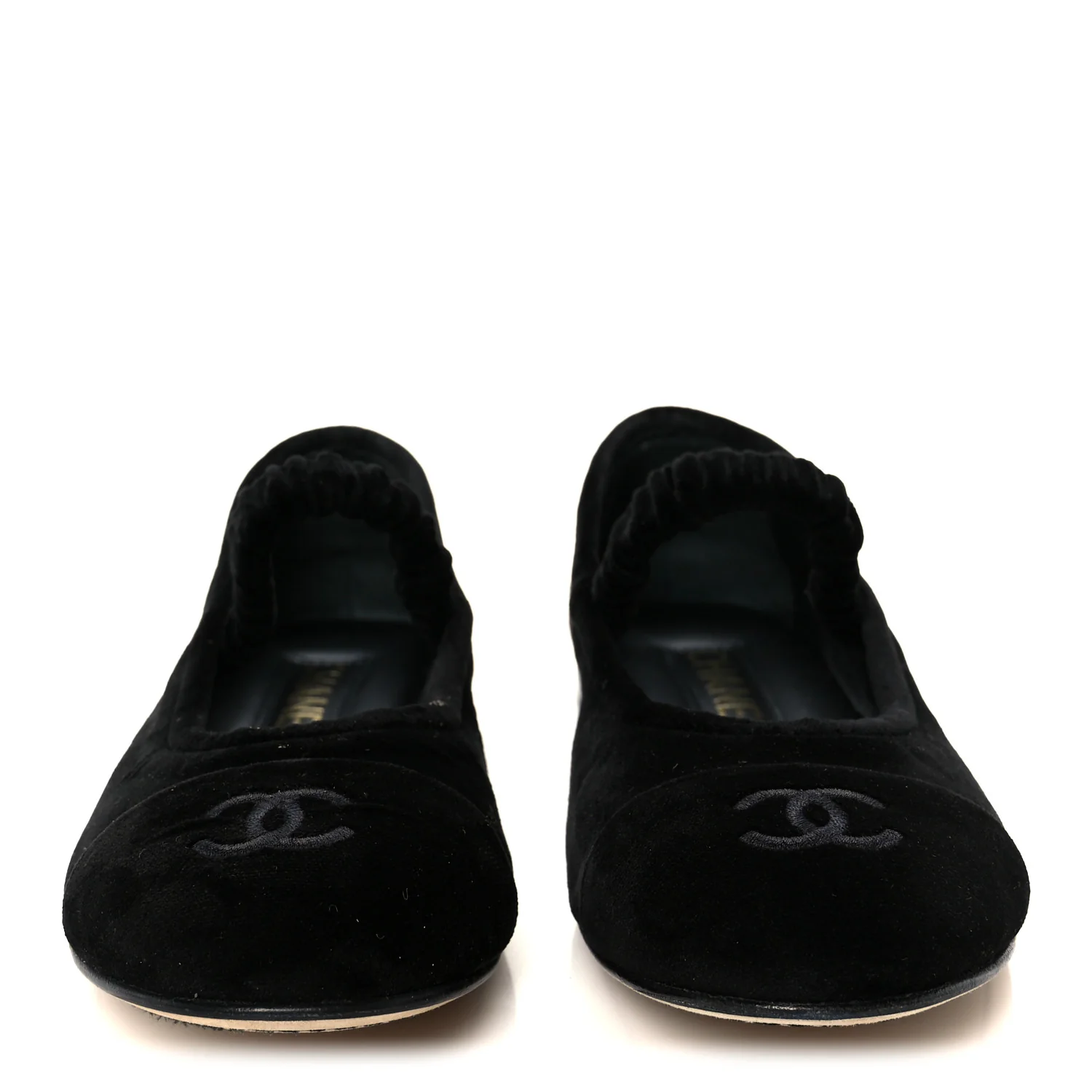 Velvet Mary Jane Flats 36 Black - Image 3