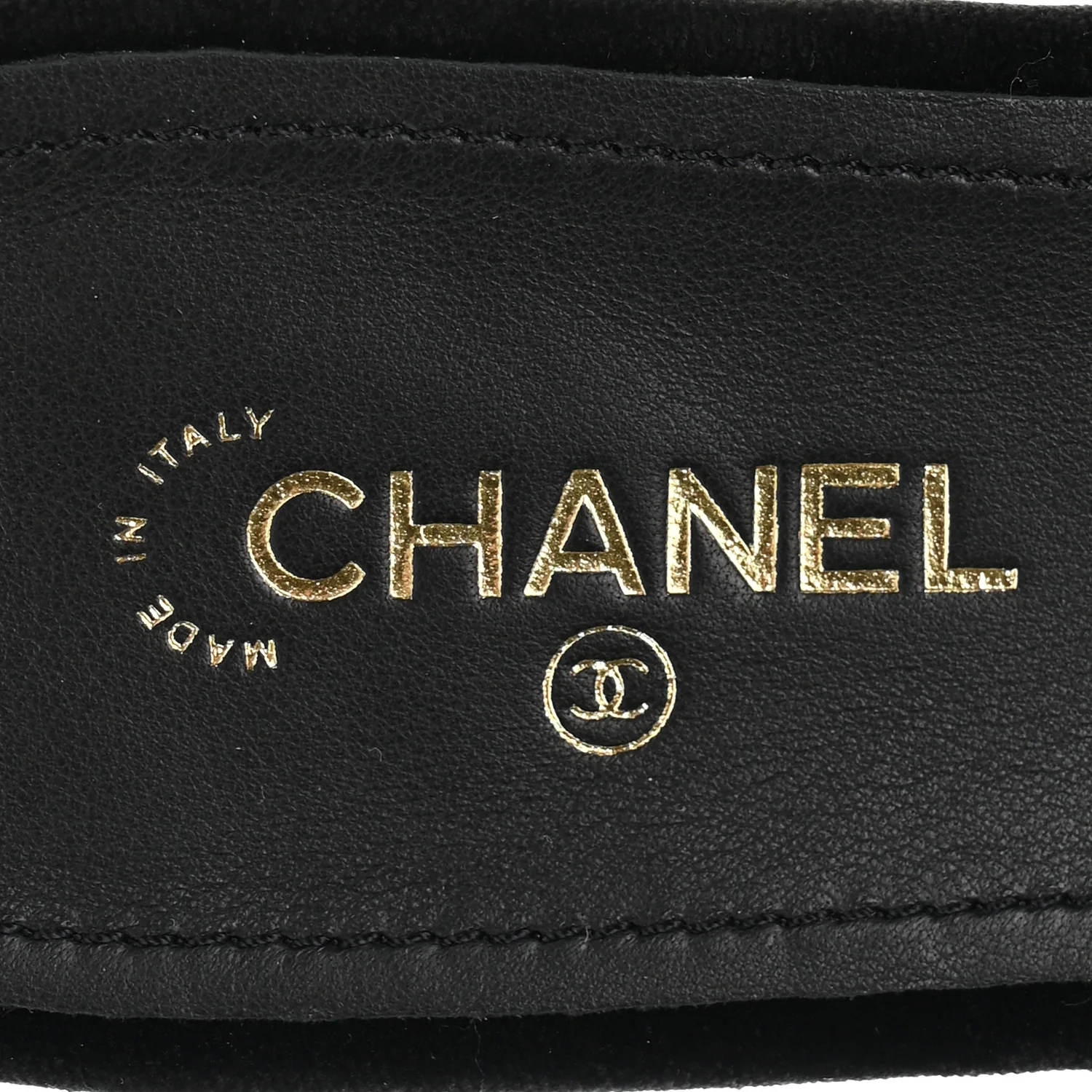 Velvet Pearl Camellia Slide Sandals 37 Black - Image 8