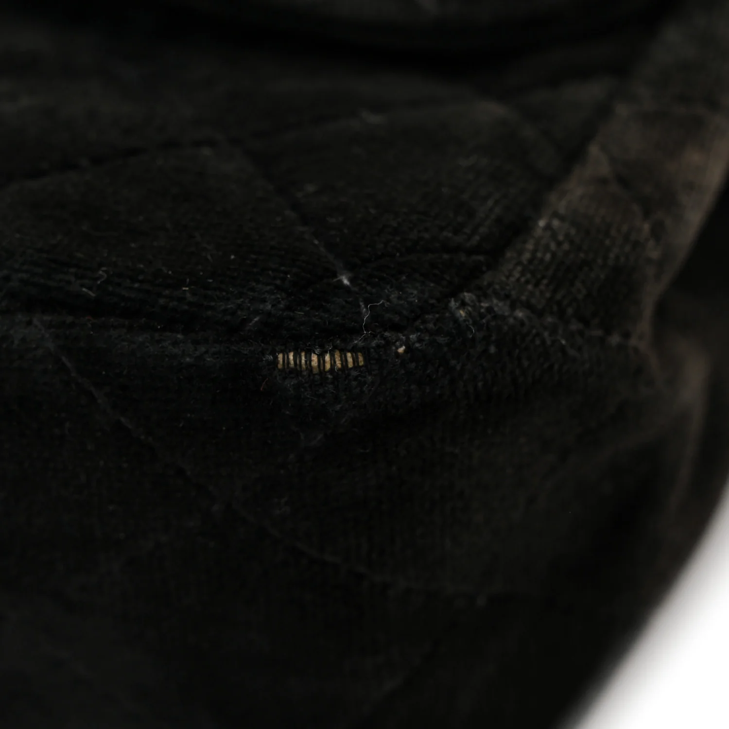 Velvet Quilted Flap Backpack Black - Image 11