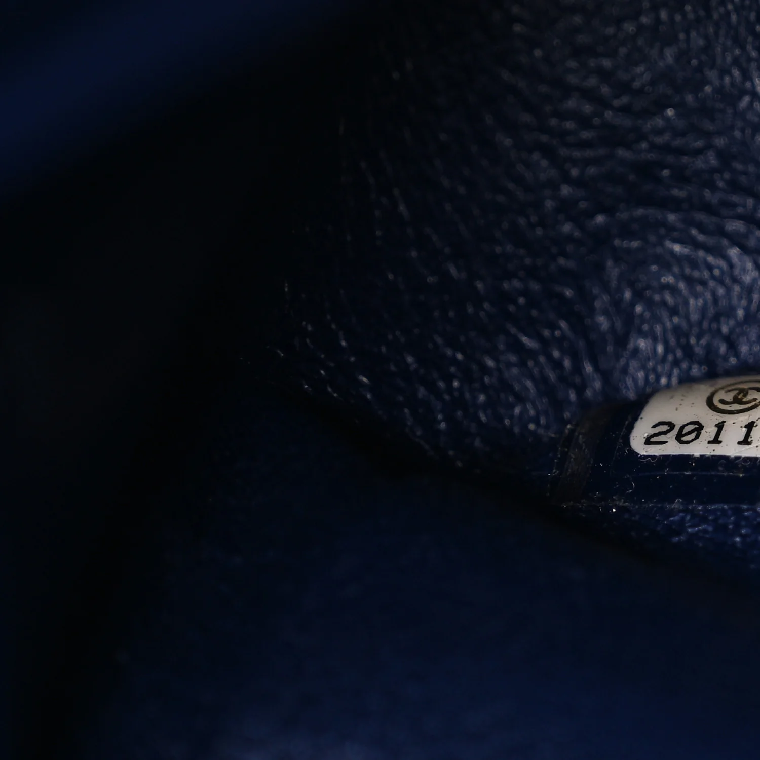 Velvet Quilted Medium Double Flap Navy Blue - Image 7