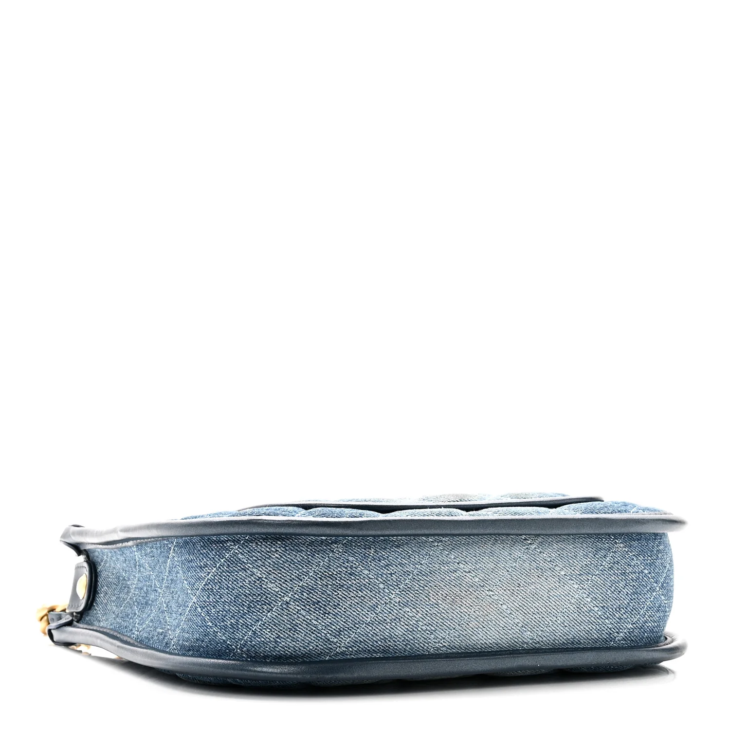 Washed Denim Quilted Hobo Blue - Image 4