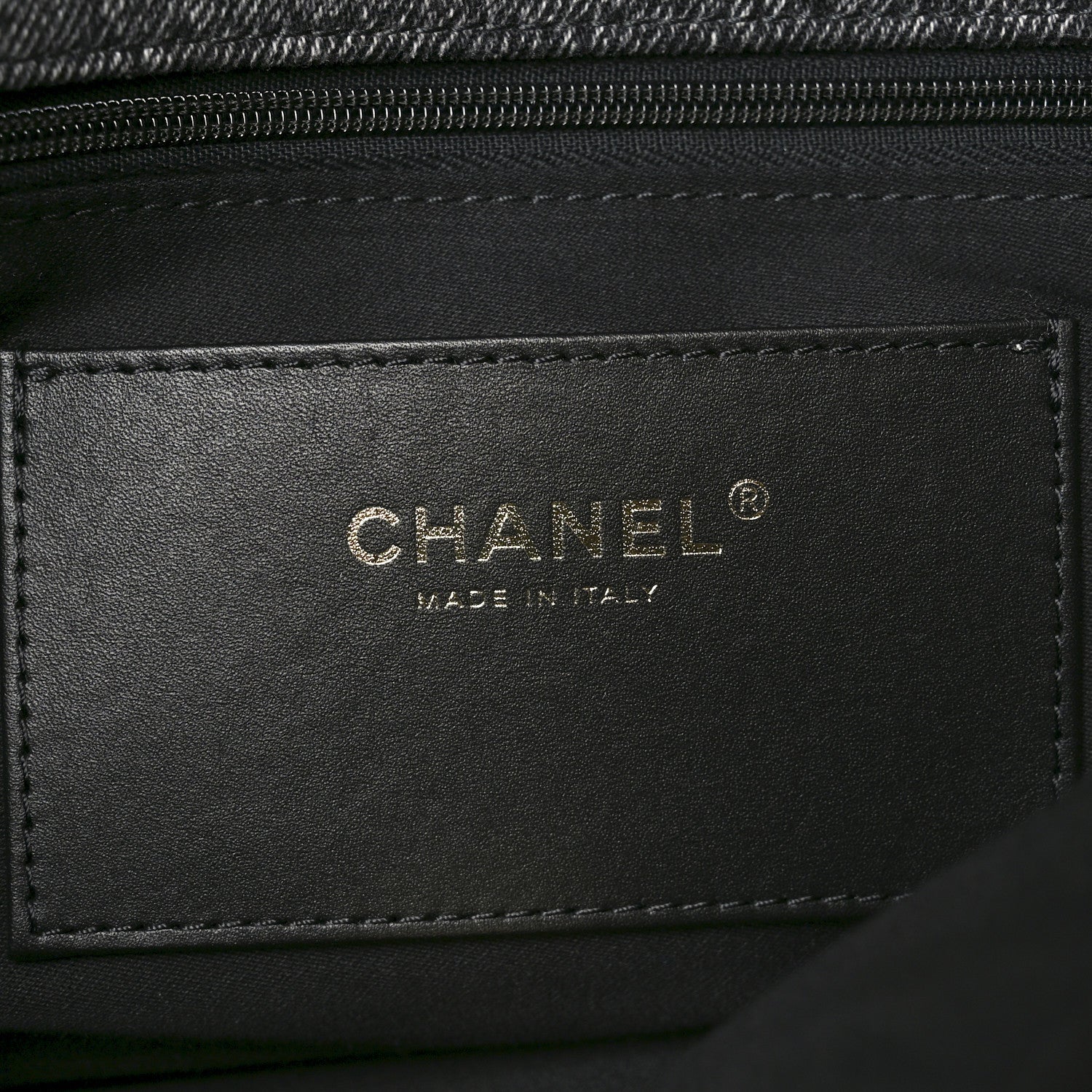 Washed Denim Quilted Maxi Flap Bag Black - Image 6