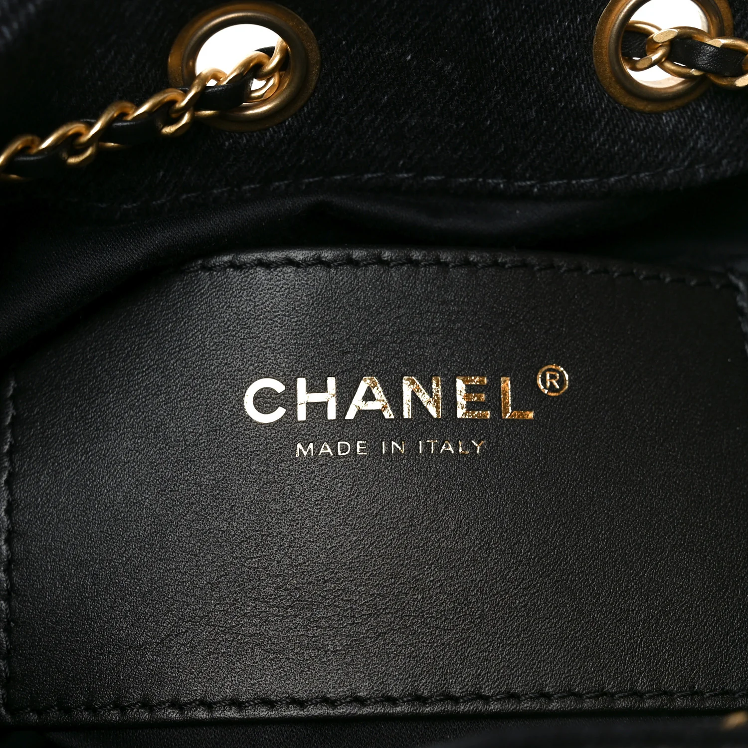 Washed Denim Quilted Mini Chanel 25 Handbag Black - Image 6