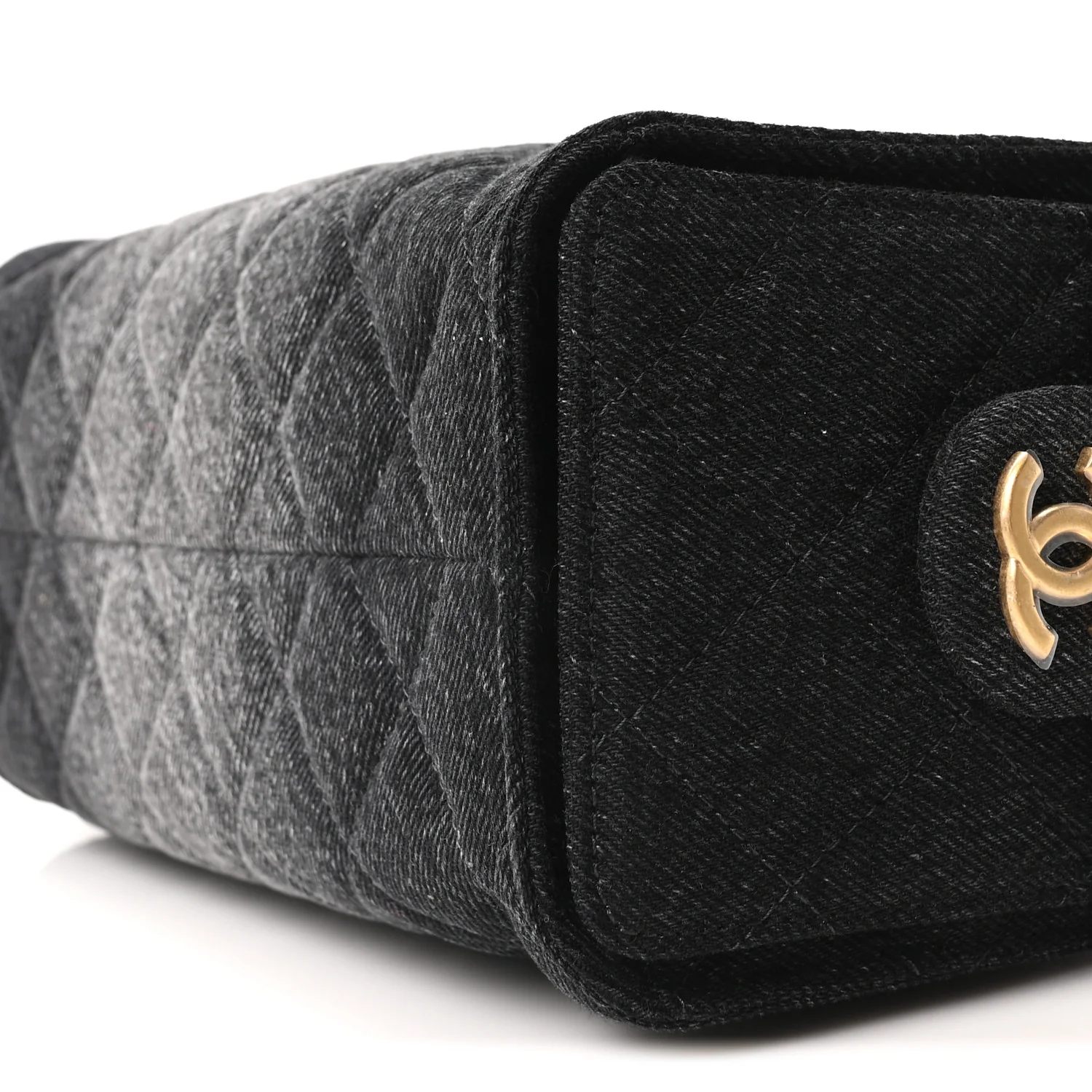 Washed Denim Quilted Mini Chanel 25 Handbag Black - Image 19