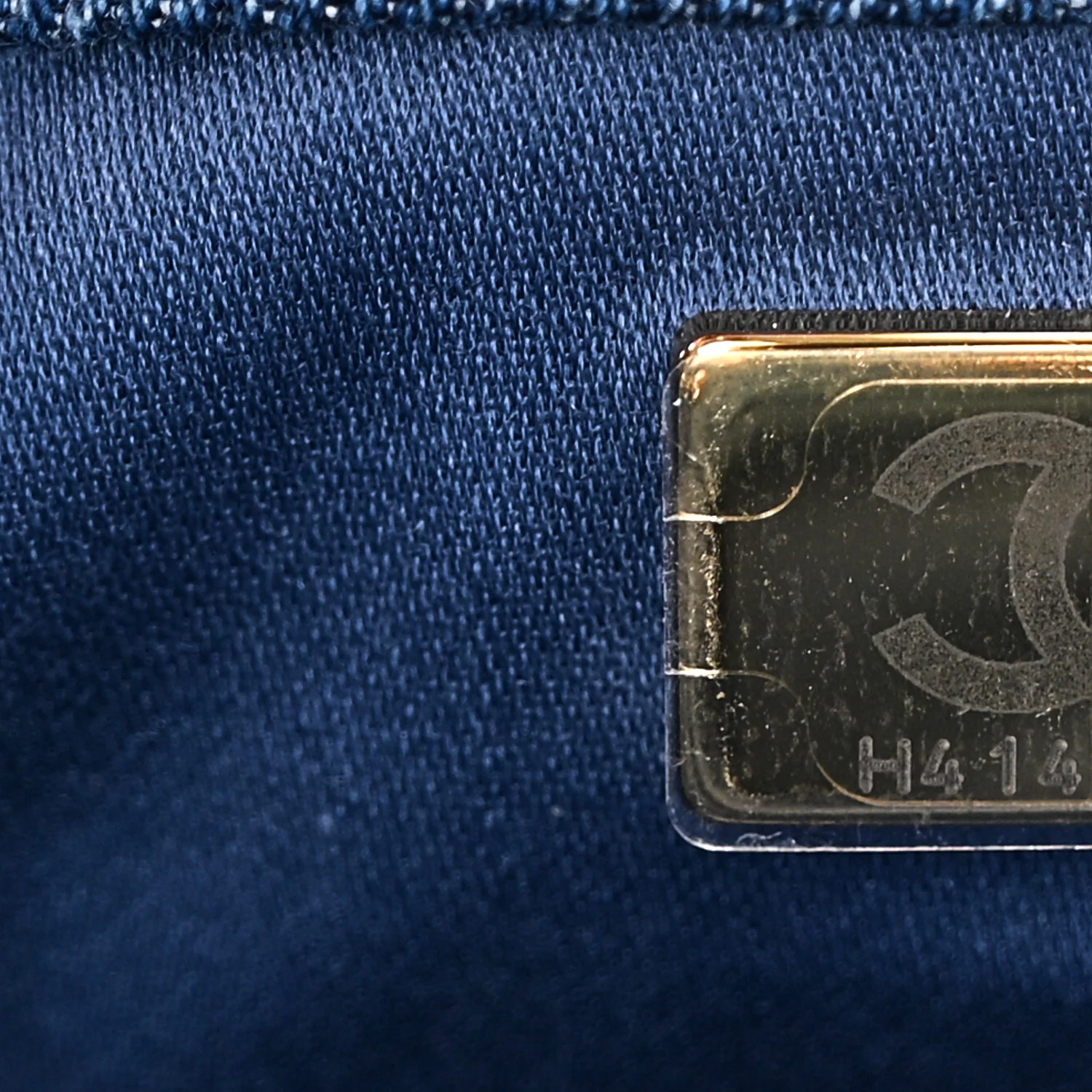 Washed Denim Quilted Mini Chanel 25 Handbag Blue - Image 7