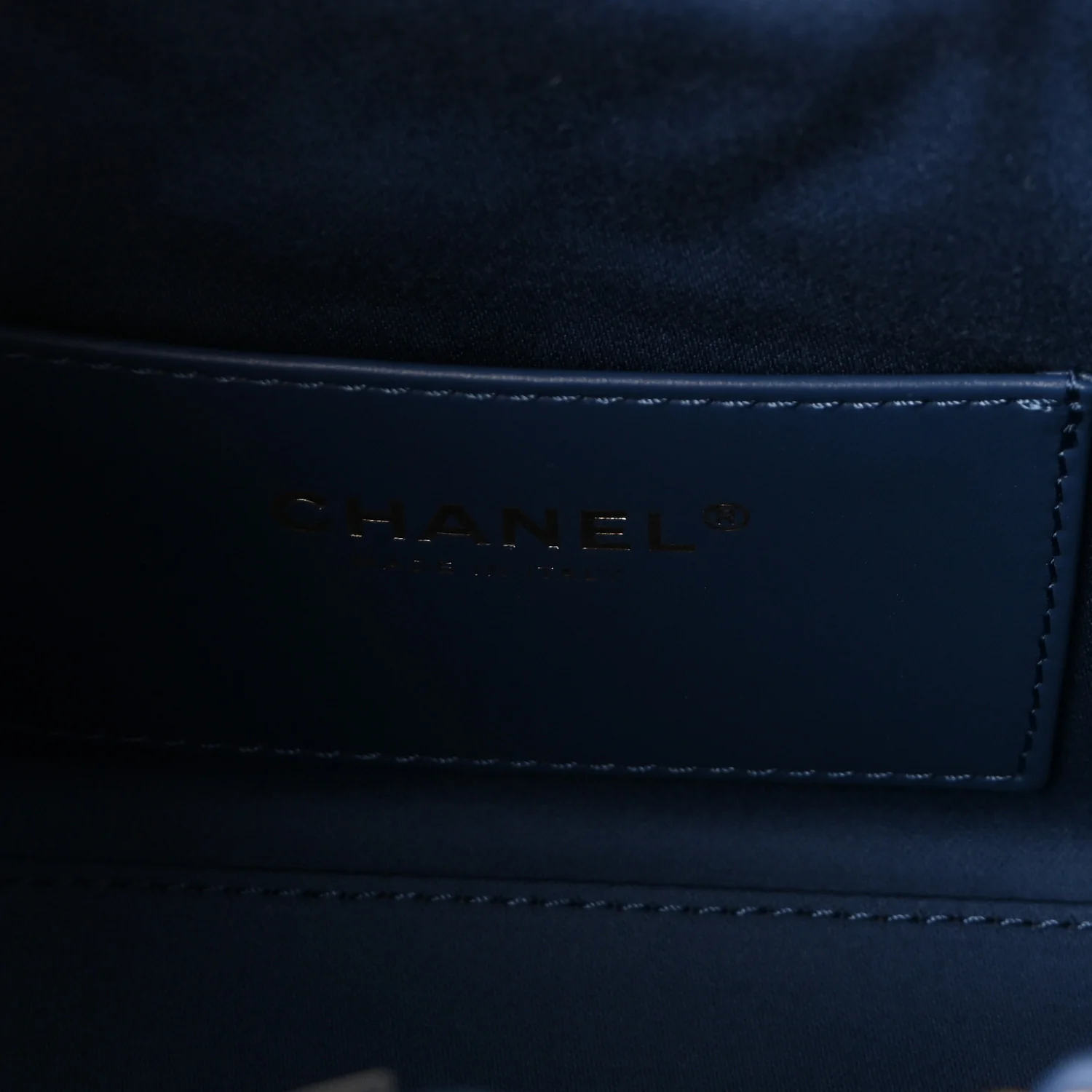 Washed Denim Quilted Mini Chanel 25 Handbag Blue - Image 6