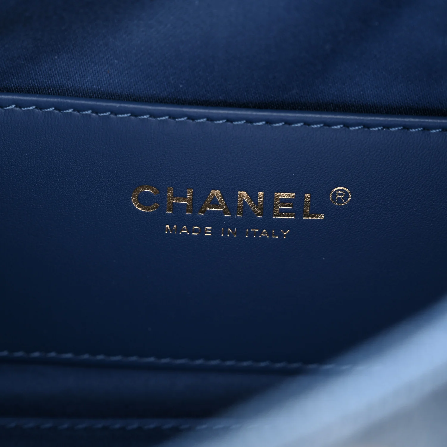Washed Denim Quilted Mini Chanel 25 Handbag Blue - Image 7