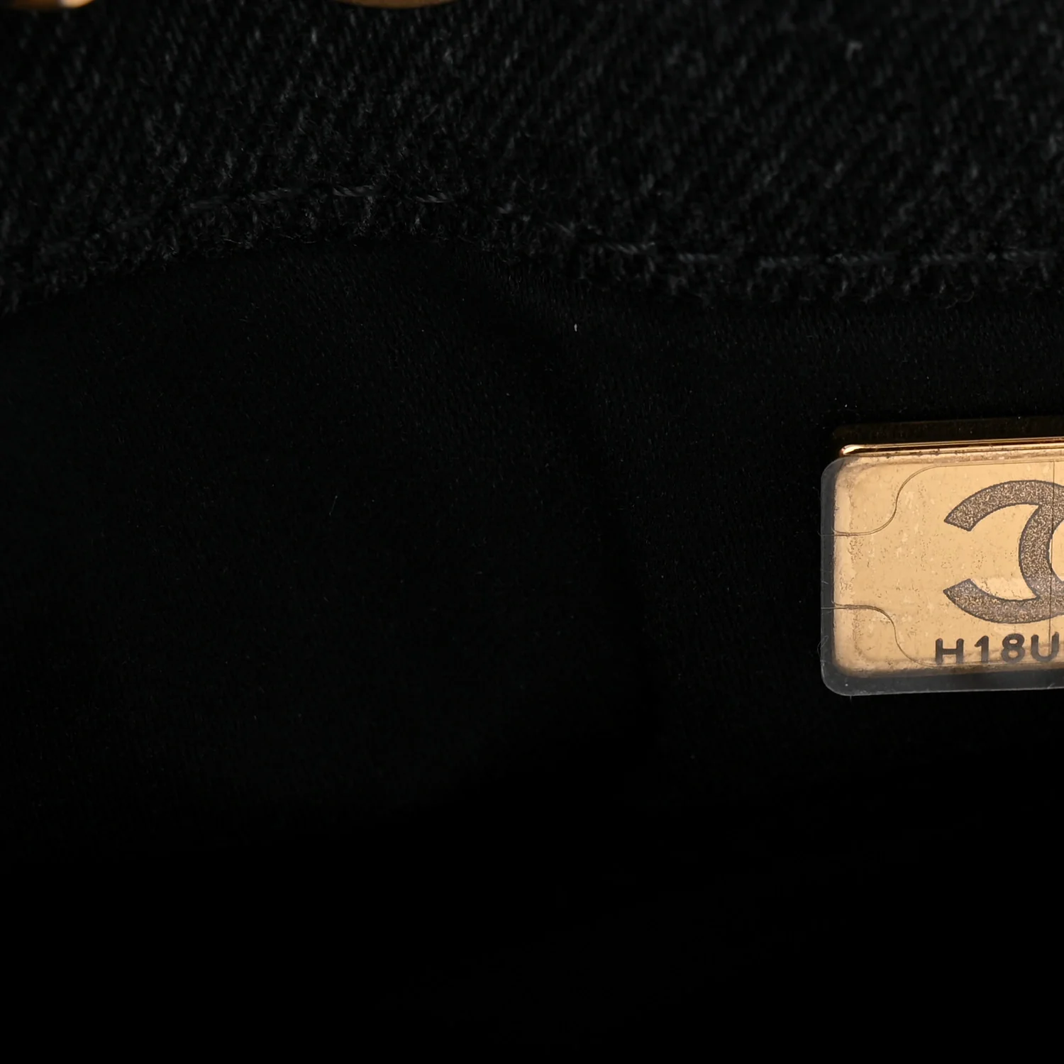 Washed Denim Quilted Small Chanel 25 Handbag Black - Image 13