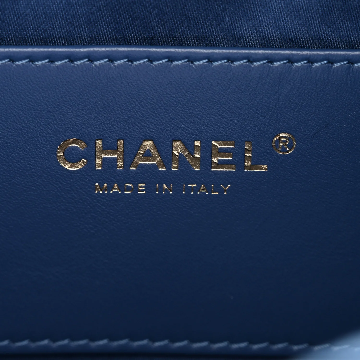 Washed Denim Quilted Small Chanel 25 Handbag Blue - Image 6