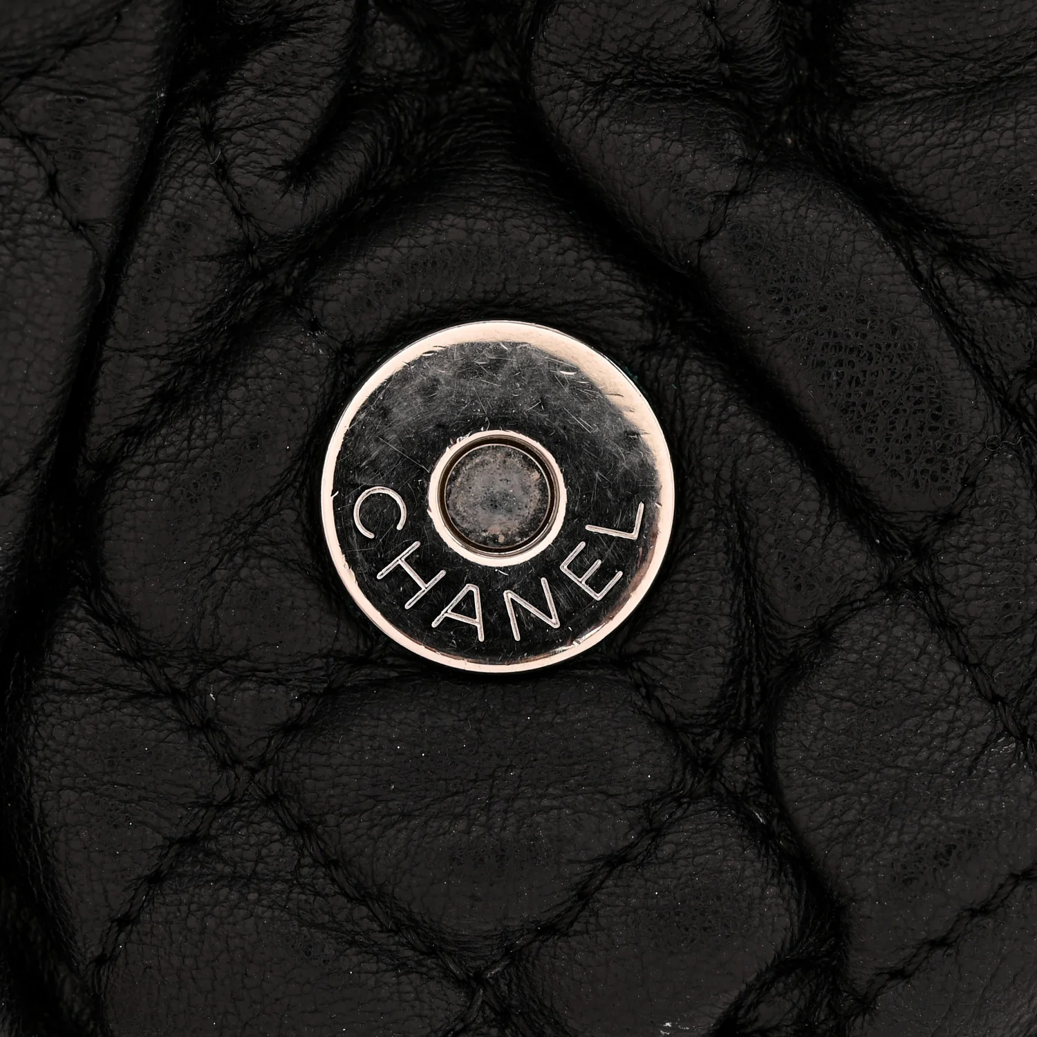 Washed Lambskin Quilted Mini Chain Around Flap Black - Image 12