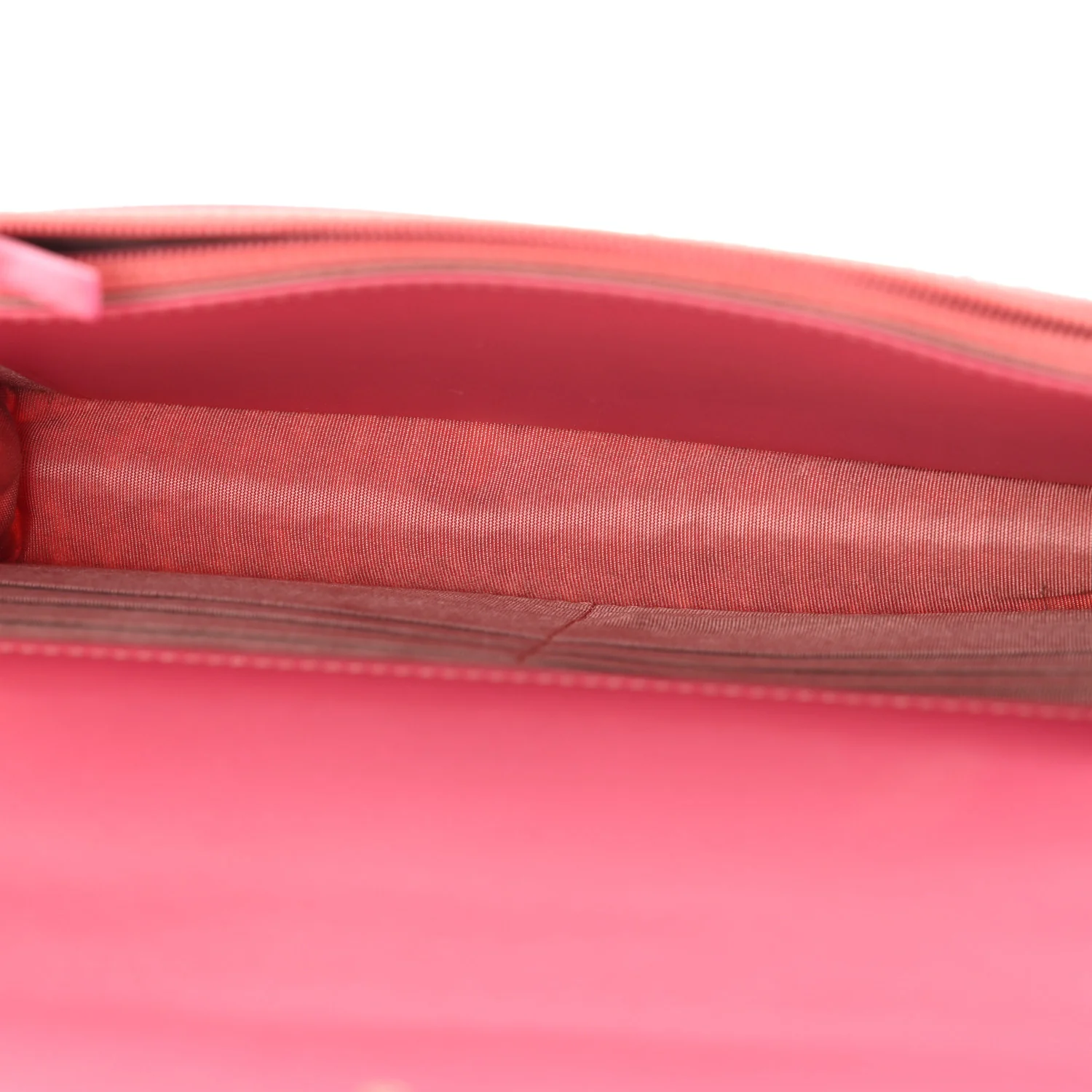 Wool Tweed Lambskin Quilted Chanel 19 Wallet On Chain WOC Coral Pink - Image 5