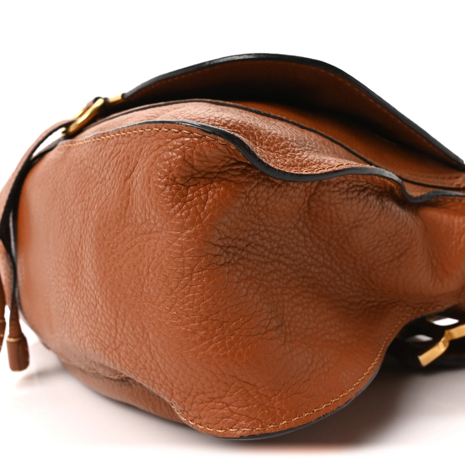 Calfskin Braided Medium Marcie Double Carry Tan - Image 10