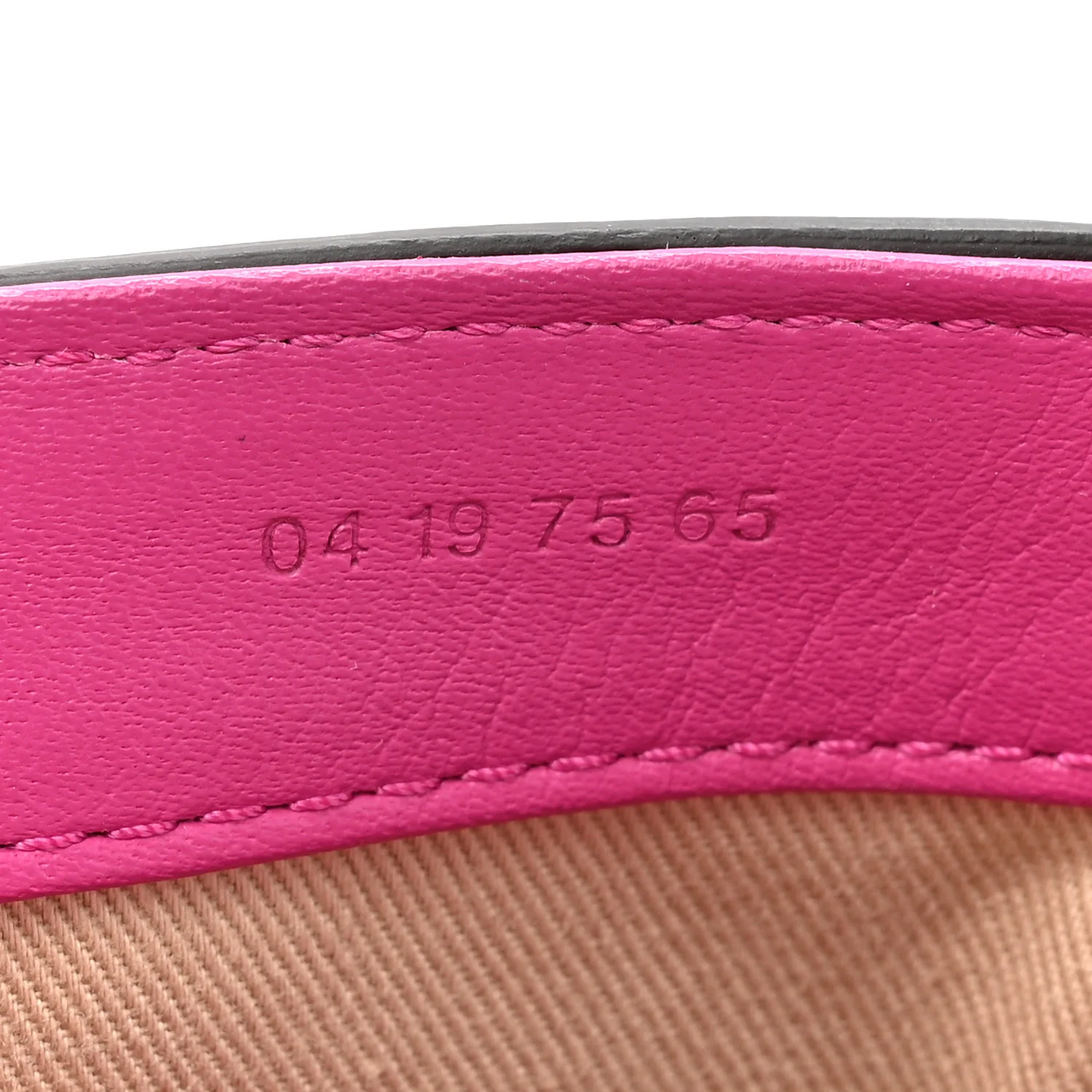 Calfskin Crocodile Embossed Mini C Bag Pink - Image 7