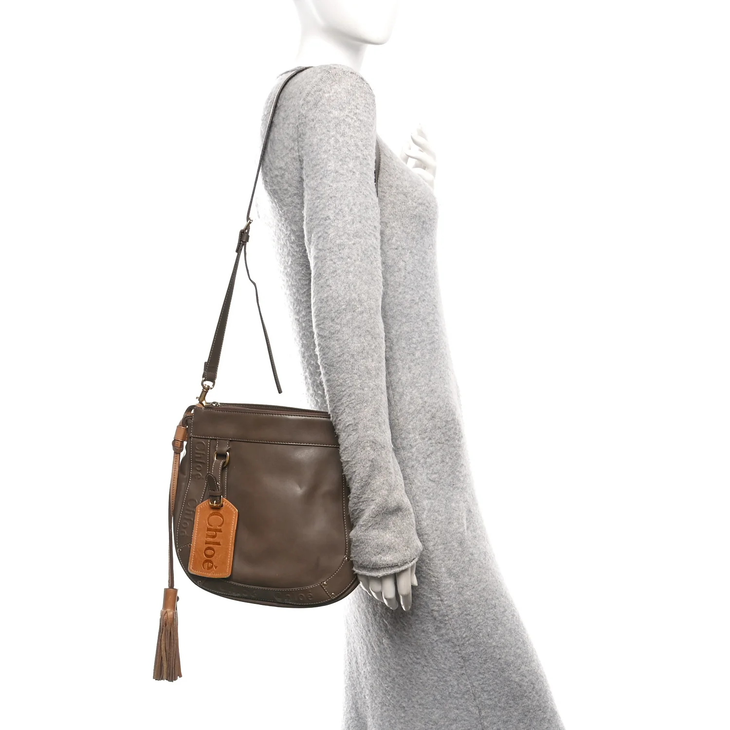 Calfskin Eden Crossbody Brown - Image 2