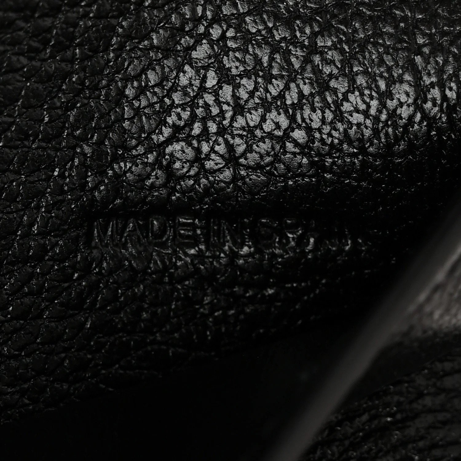 Calfskin Iconic Small Trifold Wallet Black - Image 7