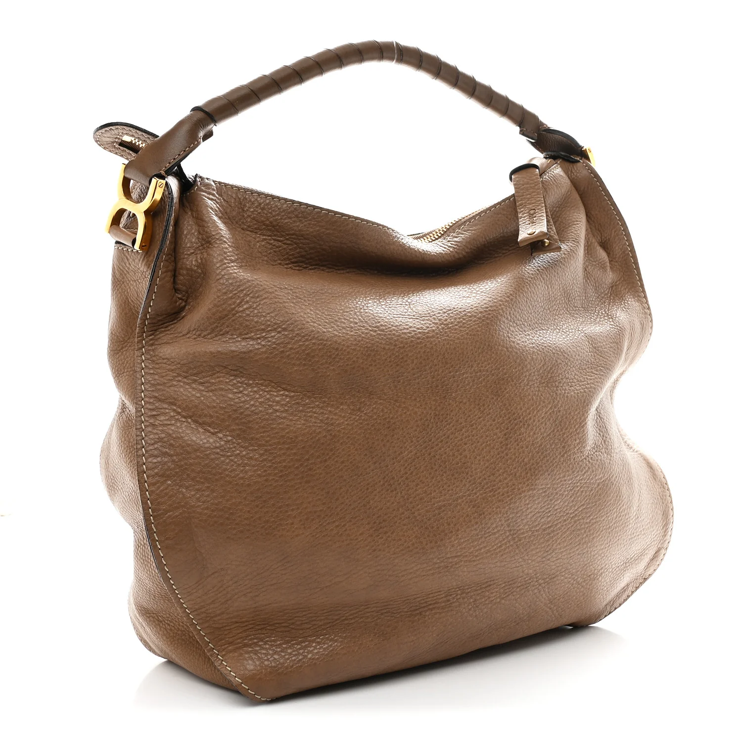 Calfskin Large Marcie Hobo Nut - Image 4
