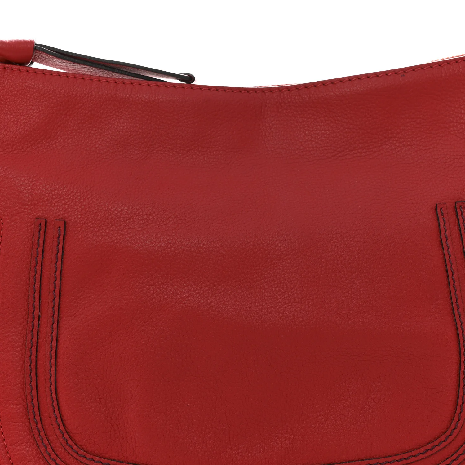 Calfskin Large Marcie Hobo Red - Image 8