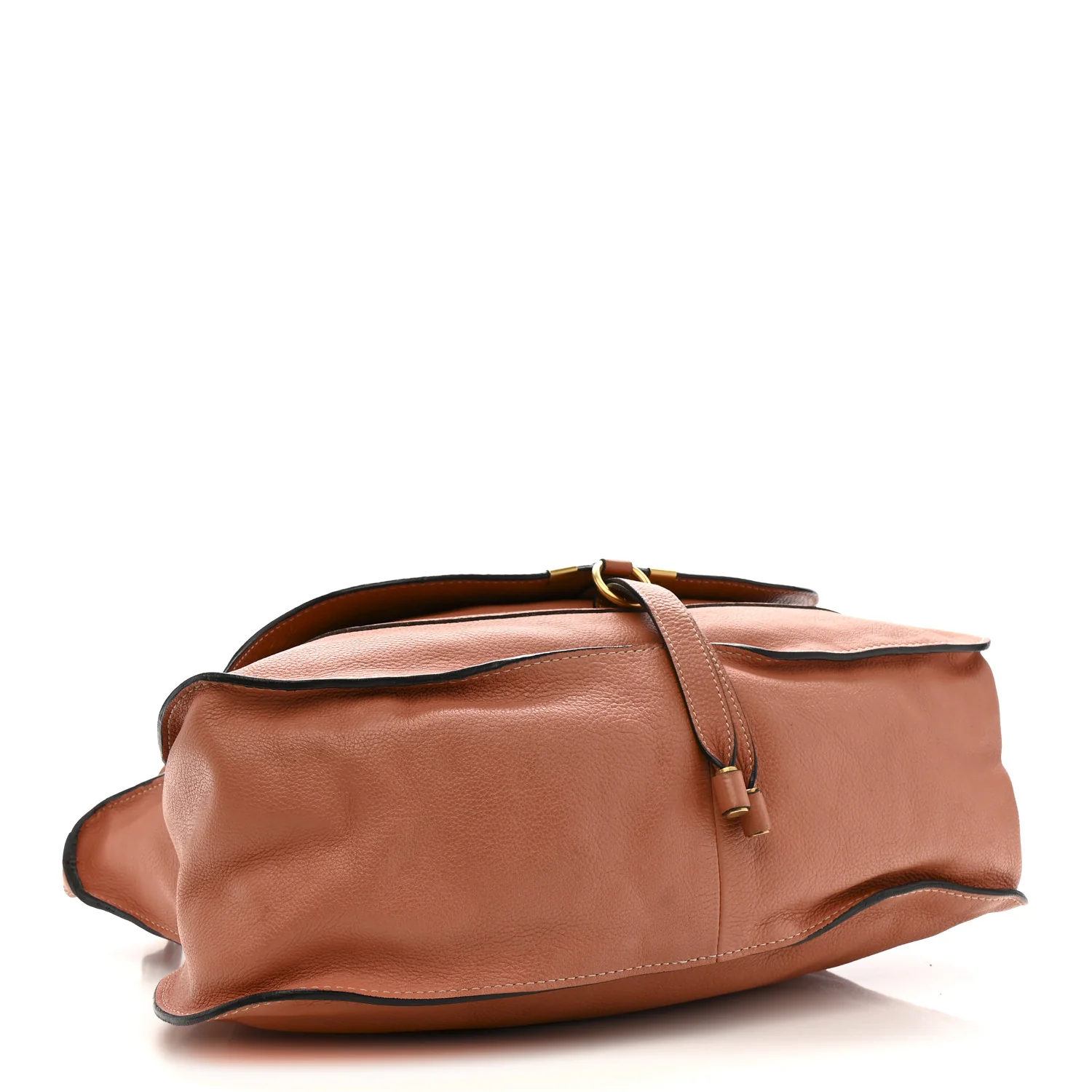 Calfskin Large Marcie Satchel Coral - Image 4