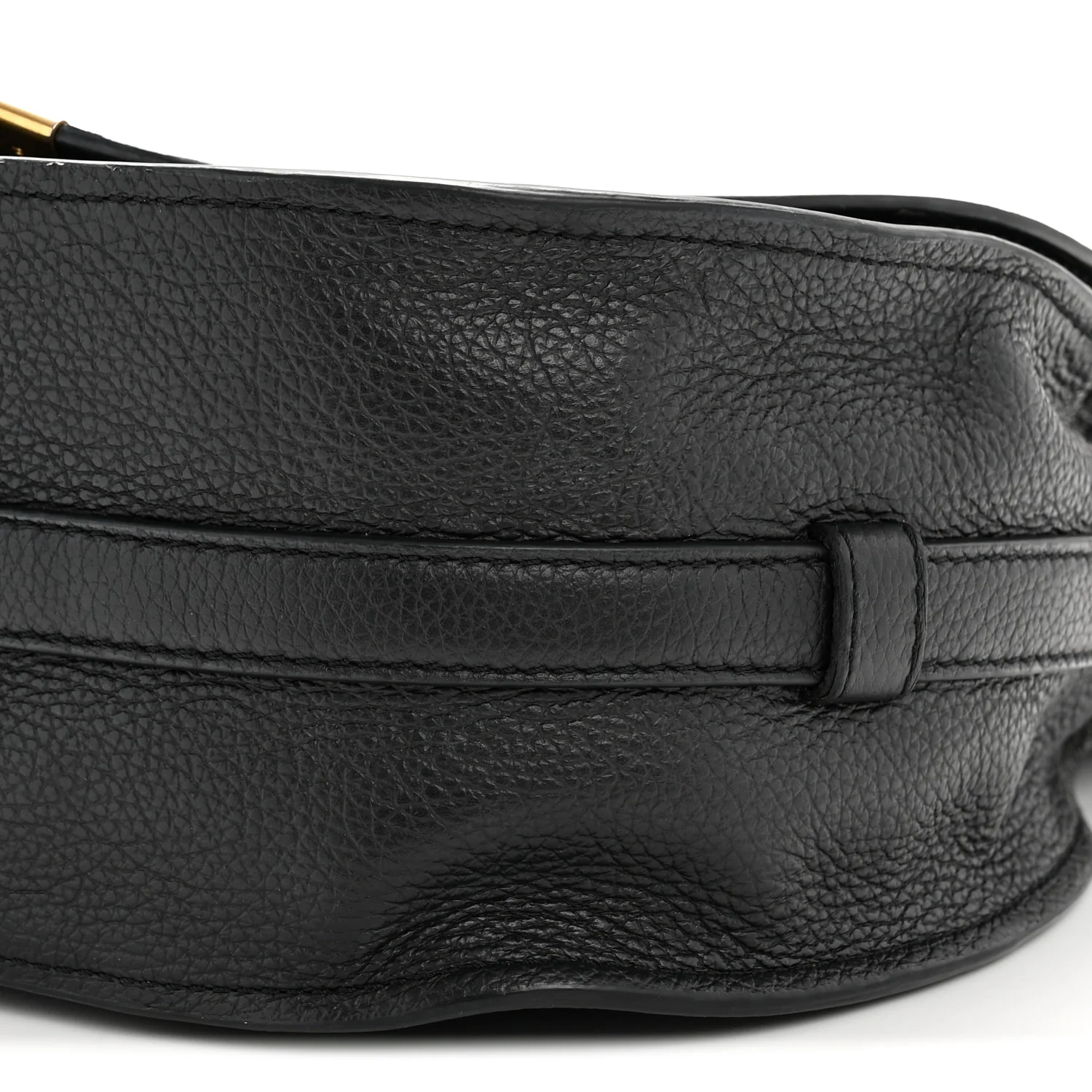 Calfskin Medium Marcie Round Crossbody Bag Black - Image 27