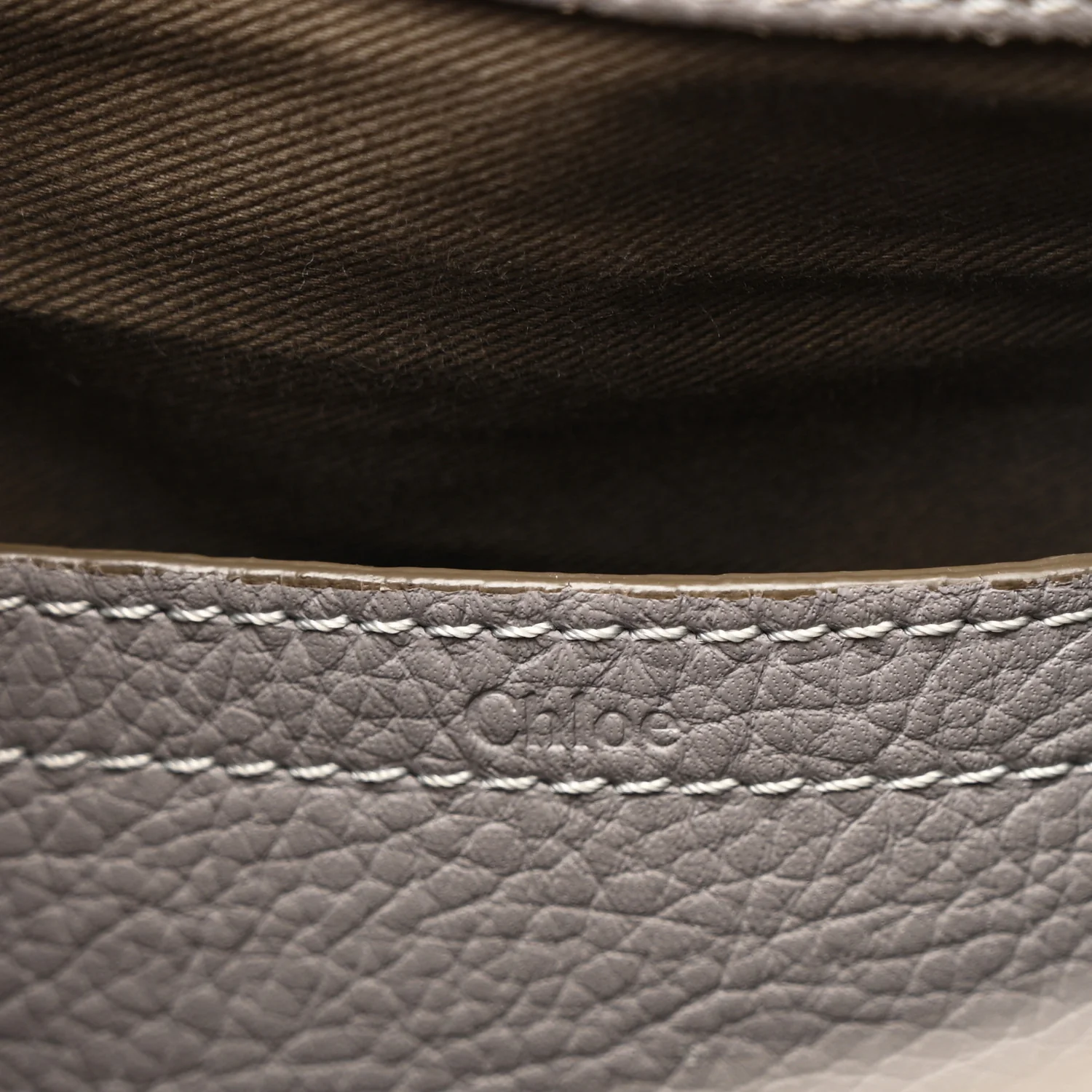 Calfskin Medium Marcie Round Crossbody Bag Cashmere Grey - Image 11