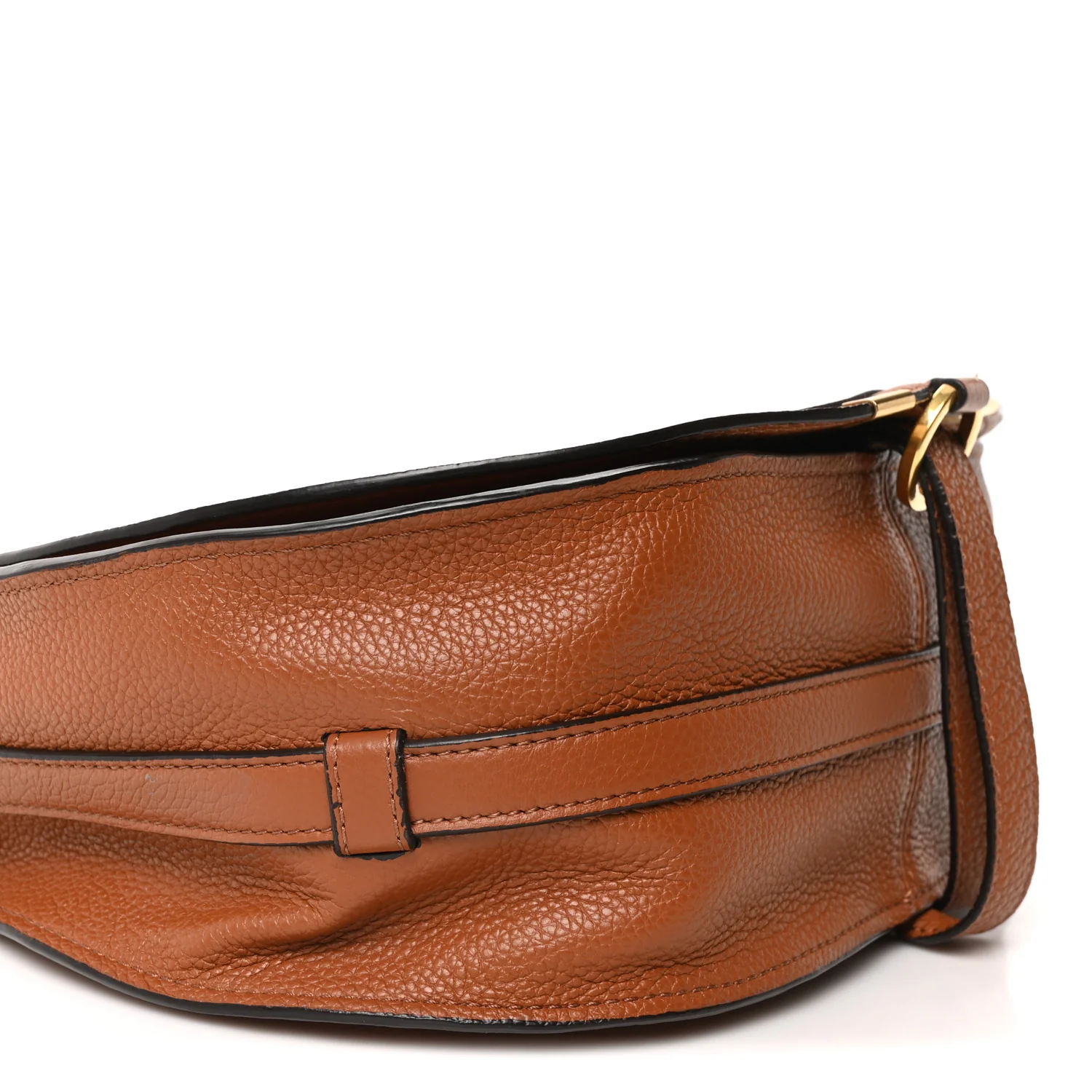 Calfskin Medium Marcie Round Crossbody Bag Tan - Image 16