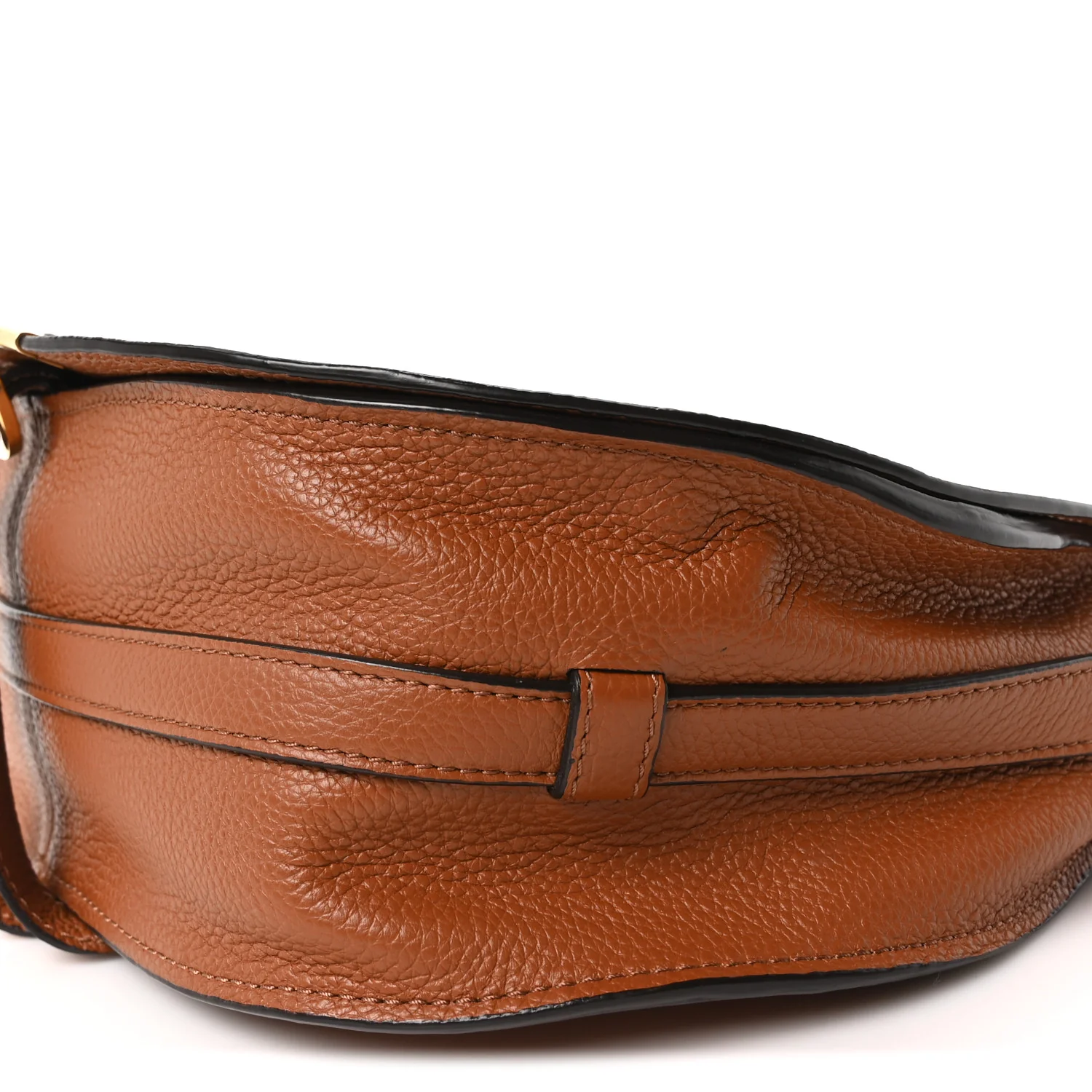 Calfskin Medium Marcie Round Crossbody Bag Tan - Image 19