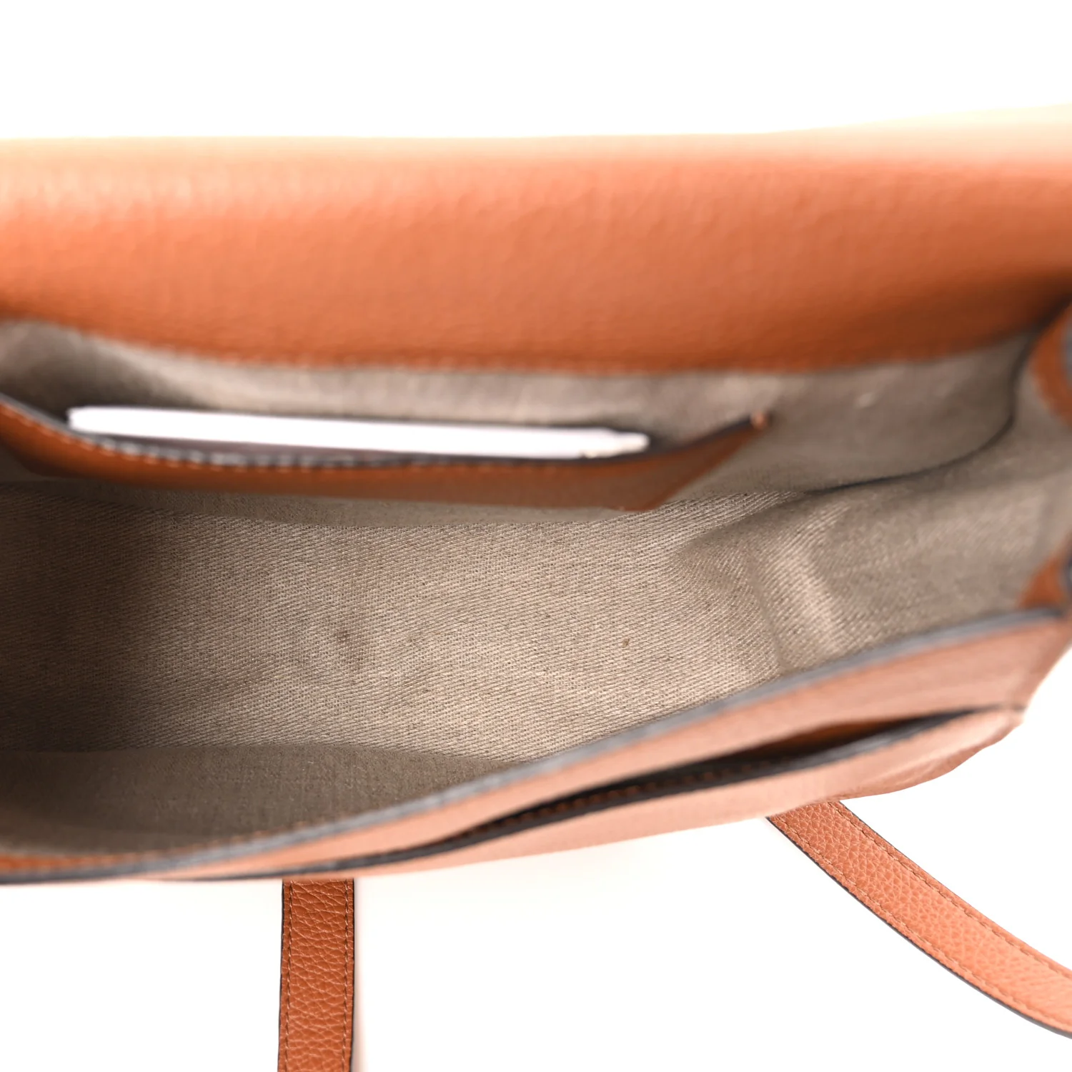Calfskin Medium Marcie Round Crossbody Bag Tan - Image 8