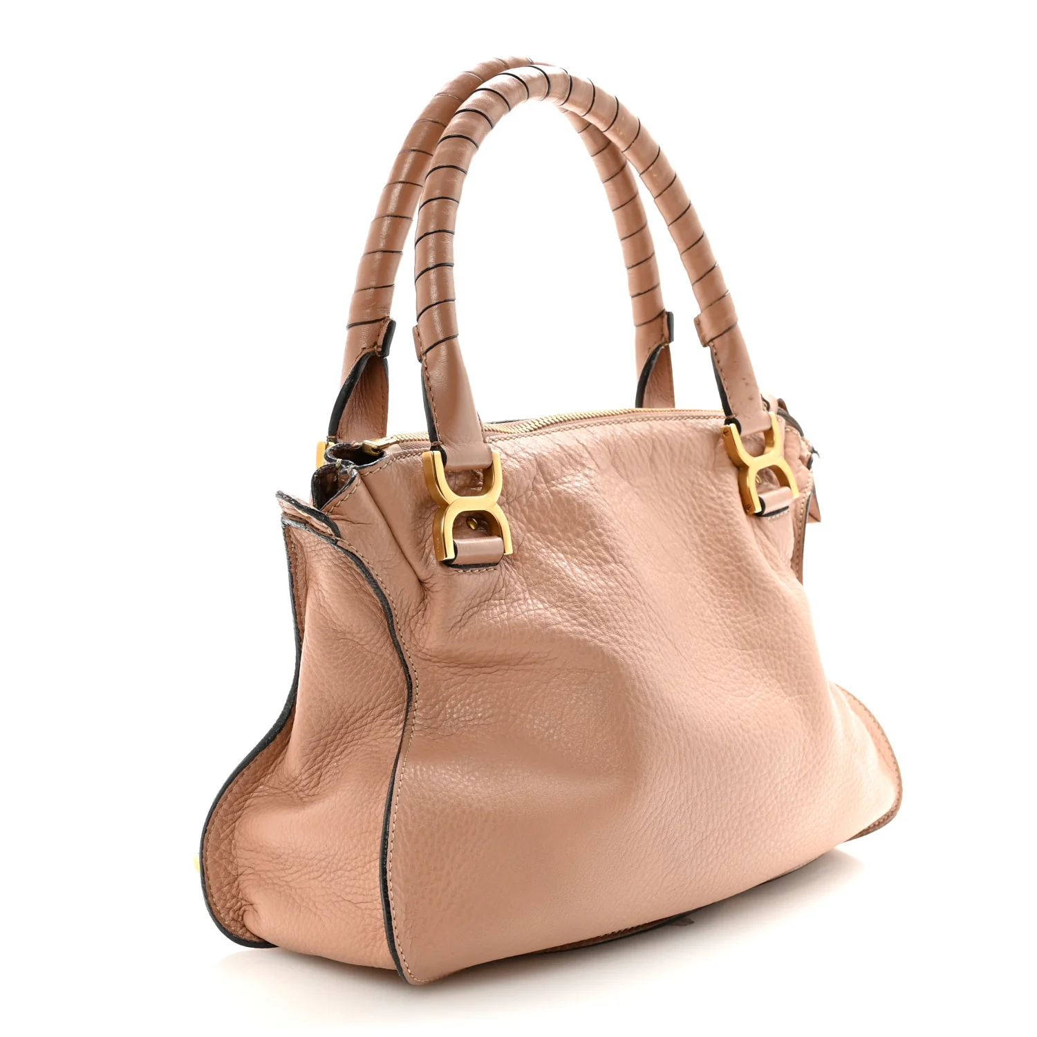 Calfskin Medium Marcie Satchel Anemone Pink - Image 3