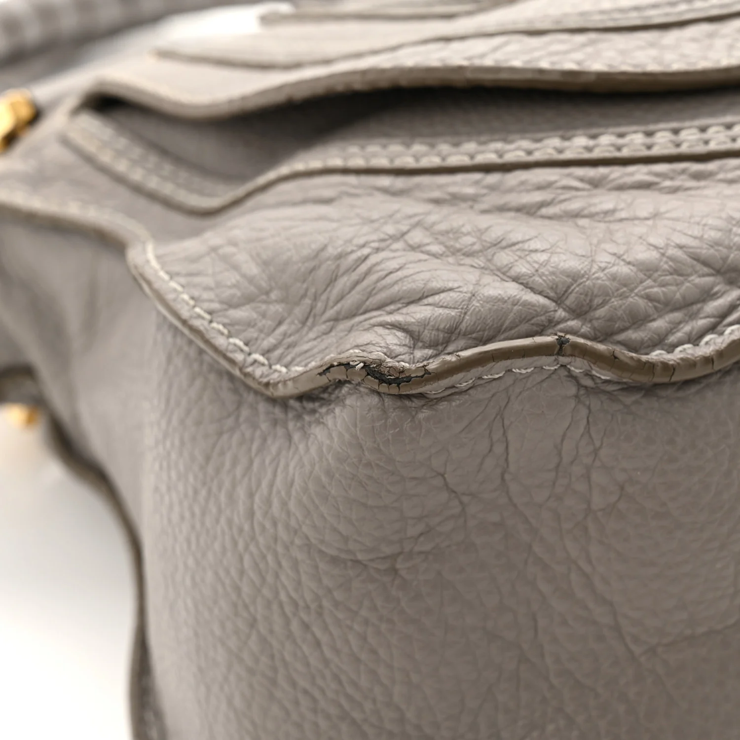 Calfskin Medium Marcie Satchel Cashmere Grey - Image 11