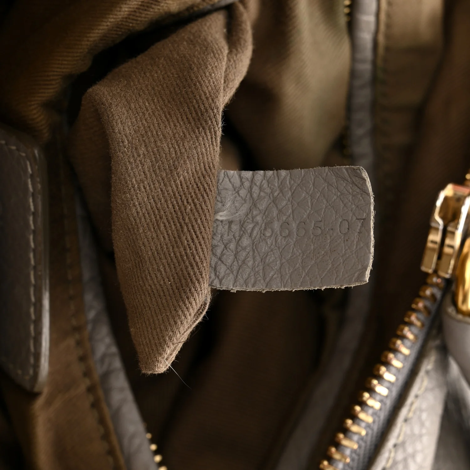 Calfskin Medium Marcie Satchel Cashmere Grey - Image 7
