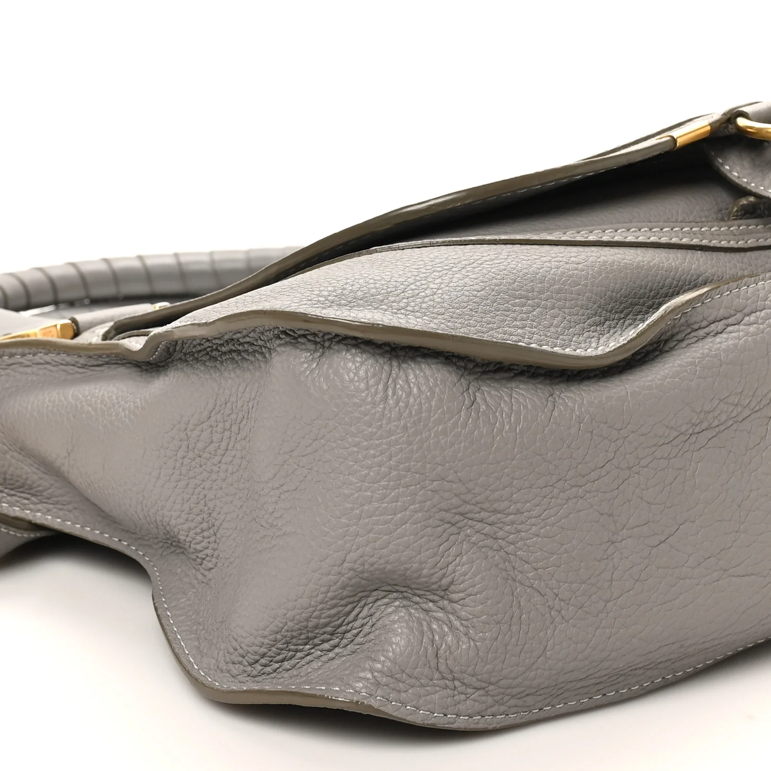 Calfskin Medium Marcie Satchel Cashmere Grey - Image 8