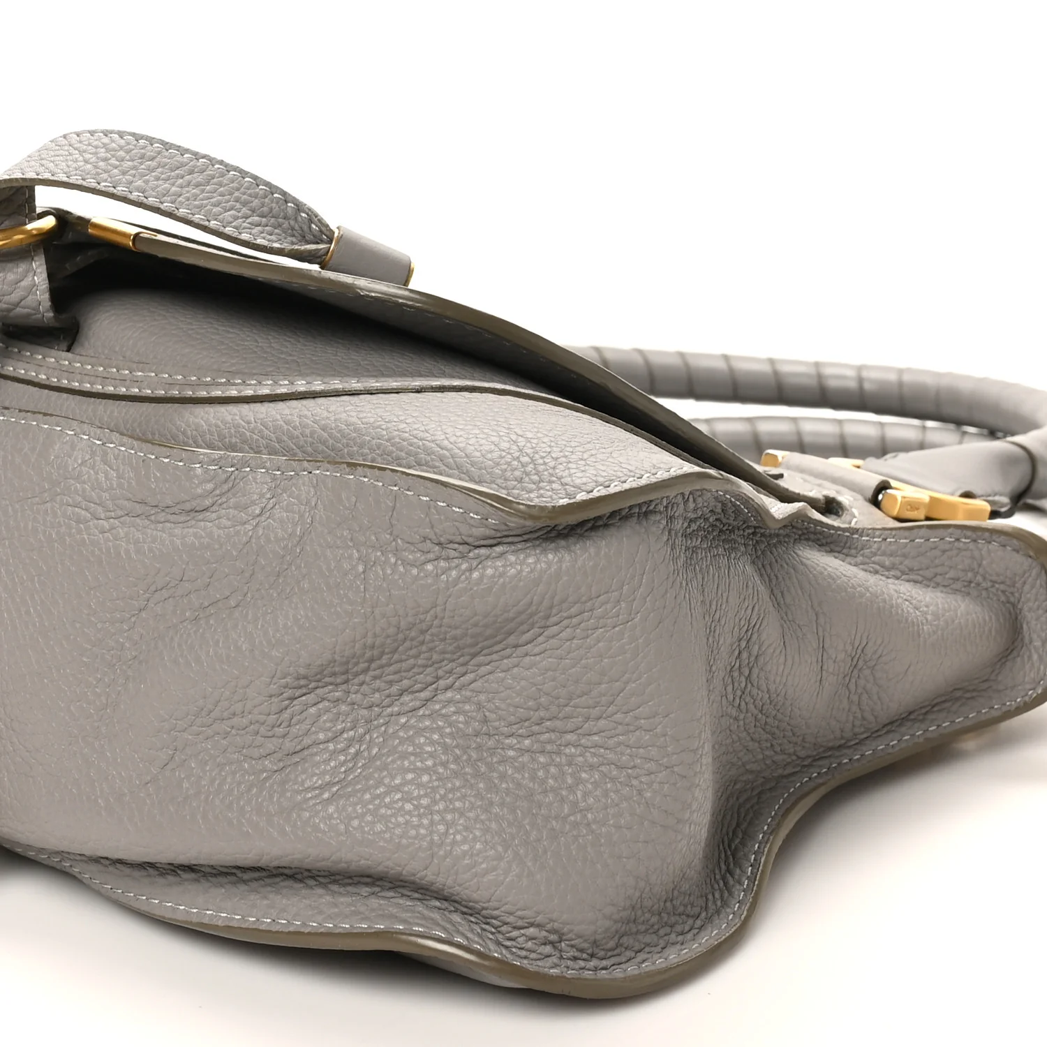 Calfskin Medium Marcie Satchel Cashmere Grey - Image 9