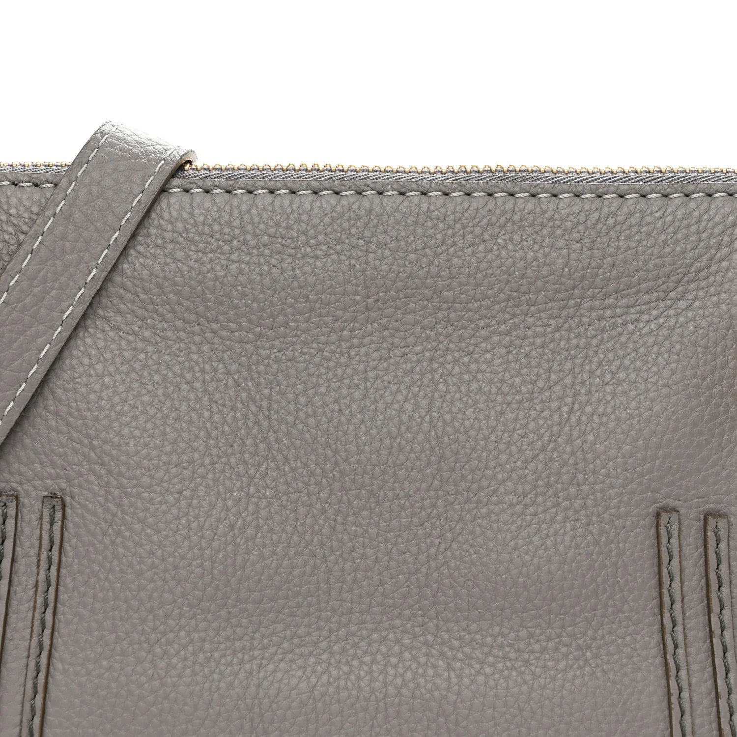 Calfskin Medium Marcie Satchel Cashmere Grey - Image 8