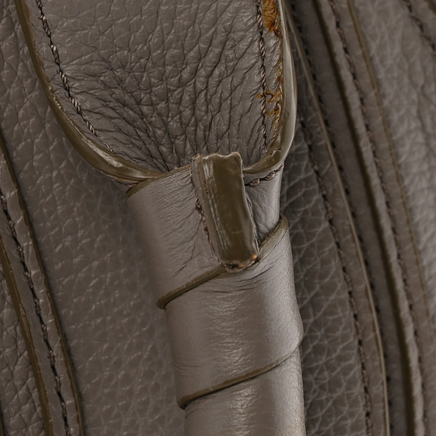 Calfskin Medium Marcie Satchel Cashmere Grey - Image 14