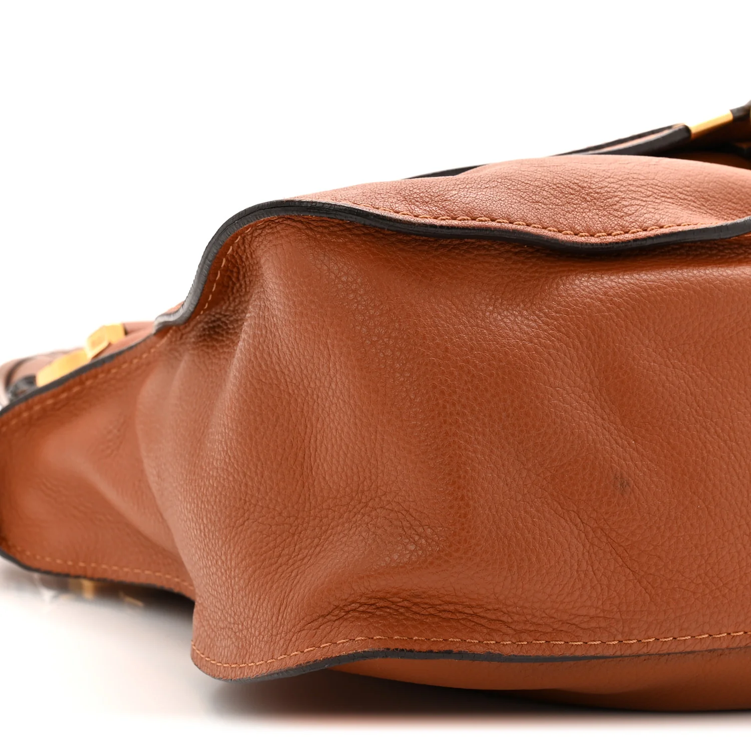 Calfskin Medium Marcie Satchel Tan - Image 9