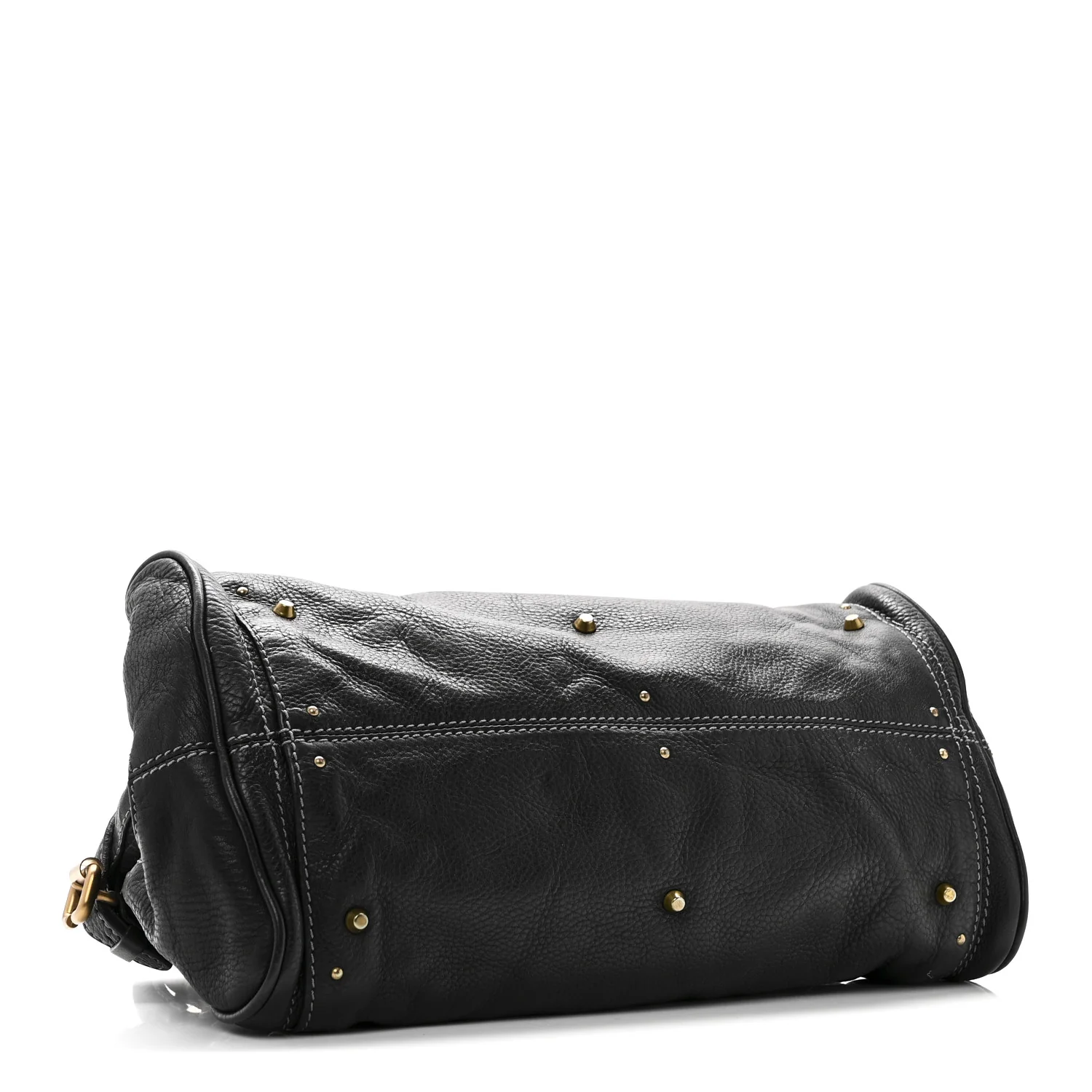 Calfskin Medium Paddington Satchel Black - Image 4