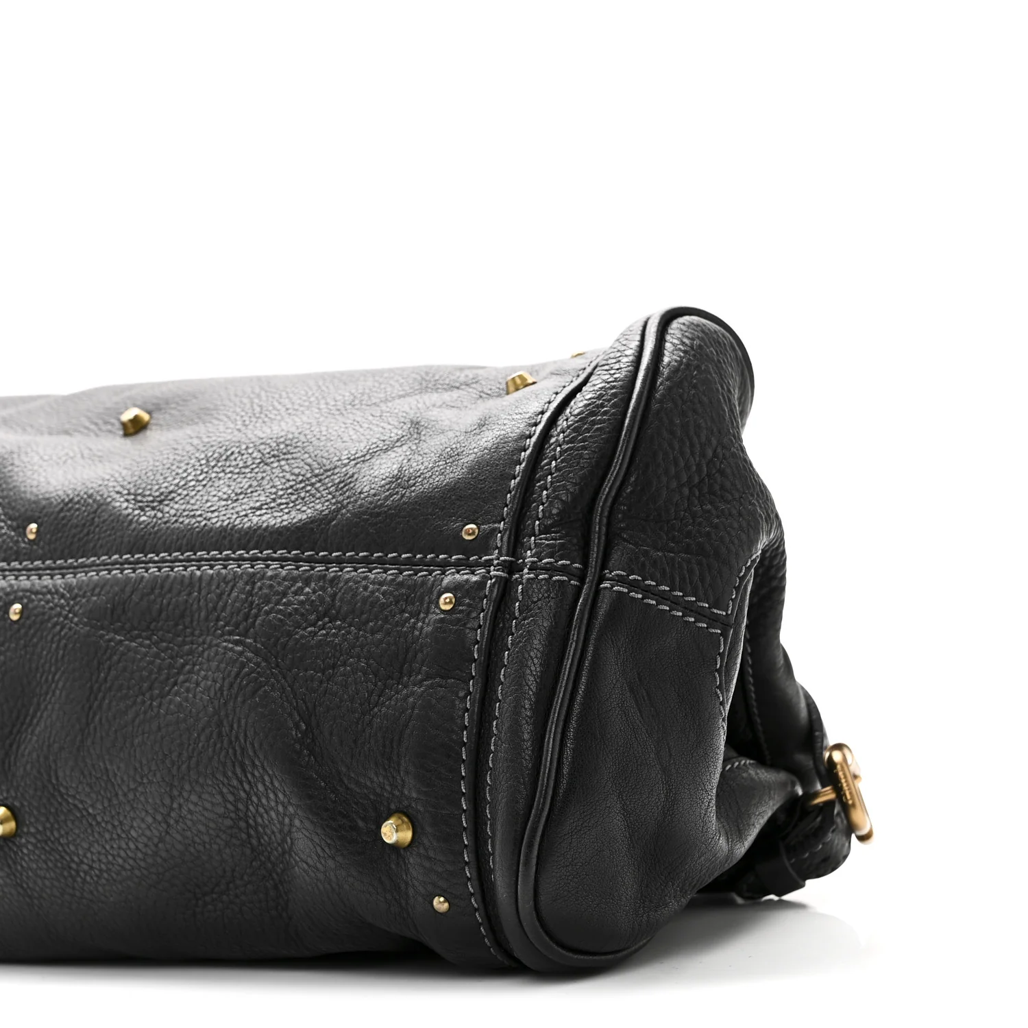 Calfskin Medium Paddington Satchel Black - Image 9