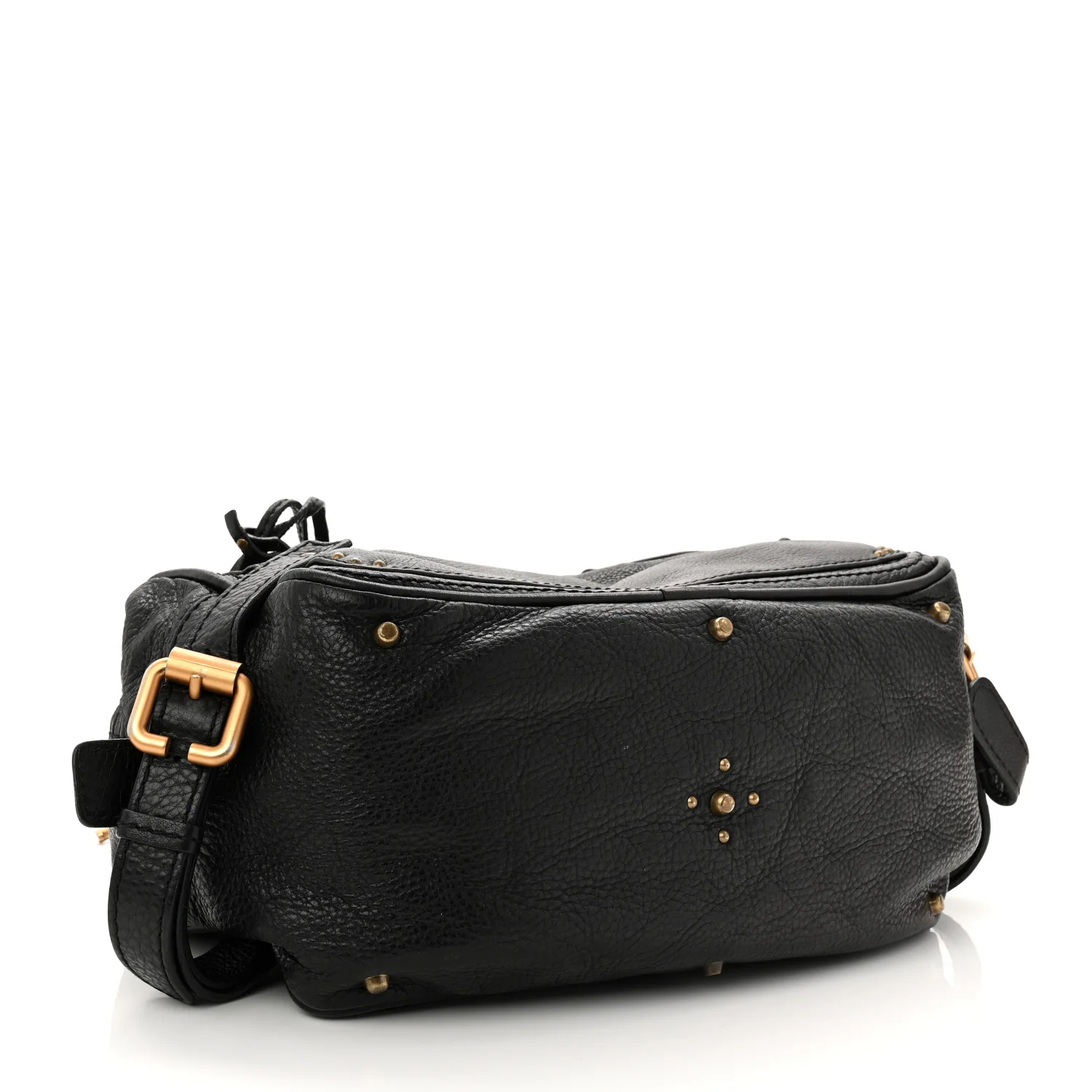 Calfskin Medium Paddington Satchel Black - Image 4