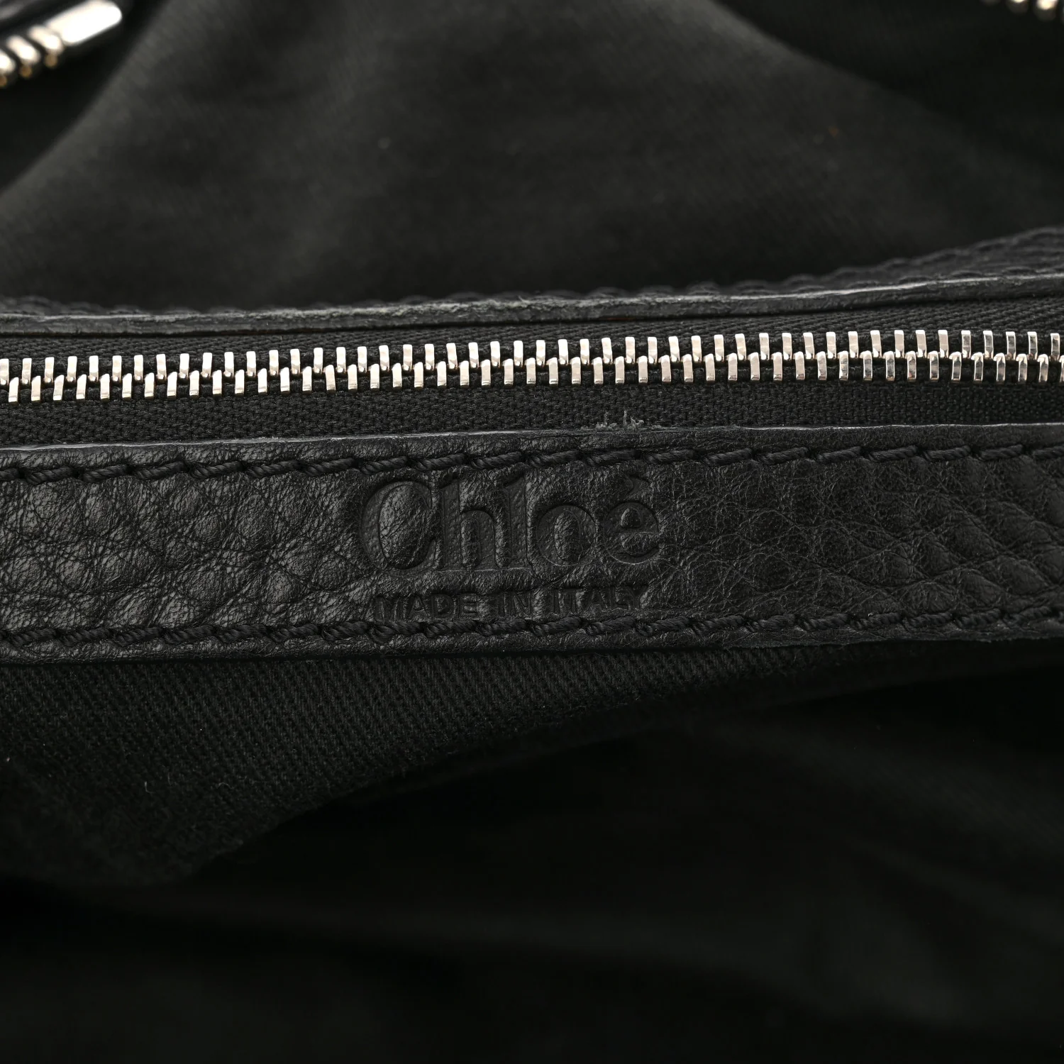 Calfskin Medium Paddington Satchel Black - Image 6