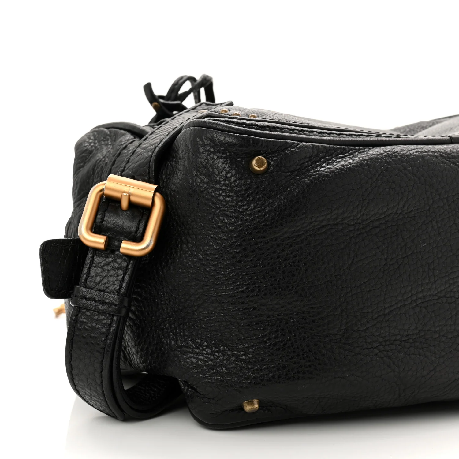 Calfskin Medium Paddington Satchel Black - Image 9