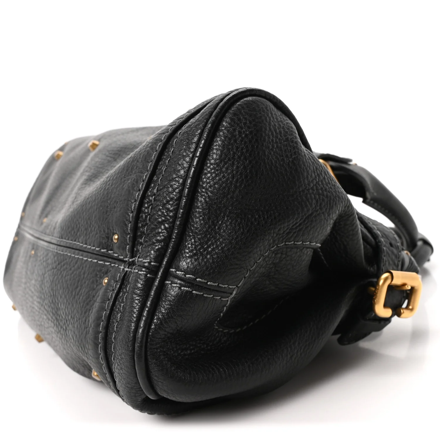 Calfskin Medium Paddington Satchel Black - Image 10
