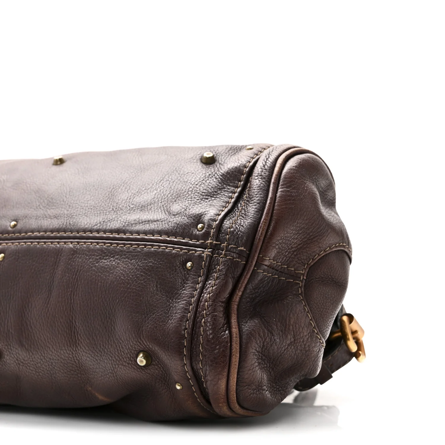 Calfskin Medium Paddington Satchel Chocolate - Image 9
