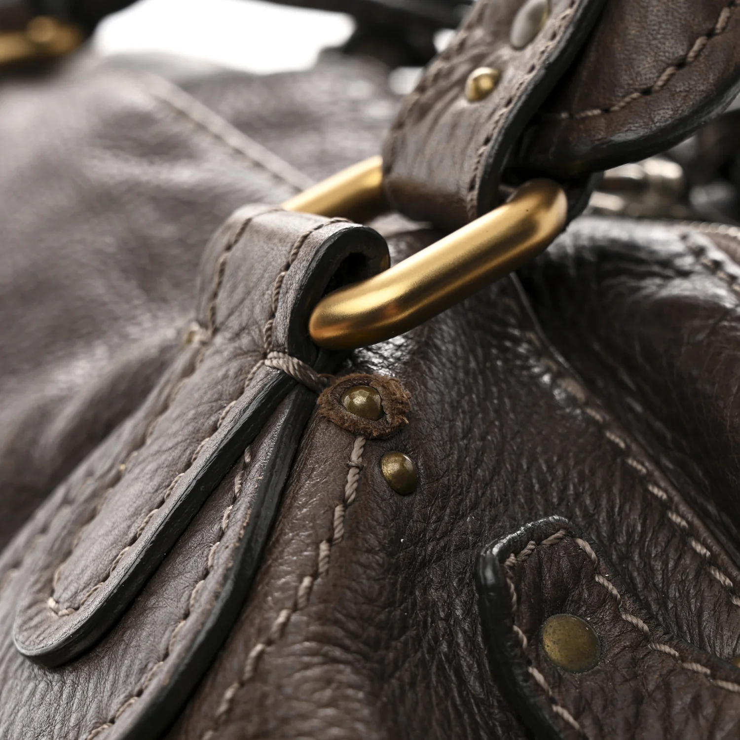 Calfskin Medium Paddington Satchel Chocolate - Image 11