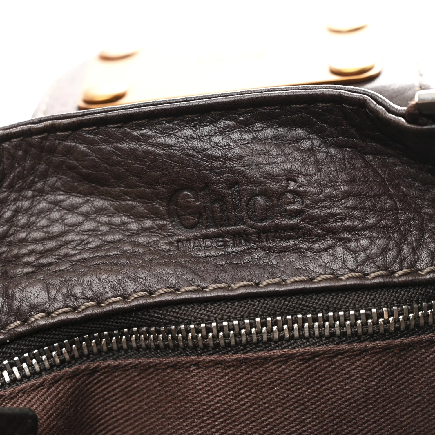 Calfskin Medium Paddington Satchel Chocolate - Image 6