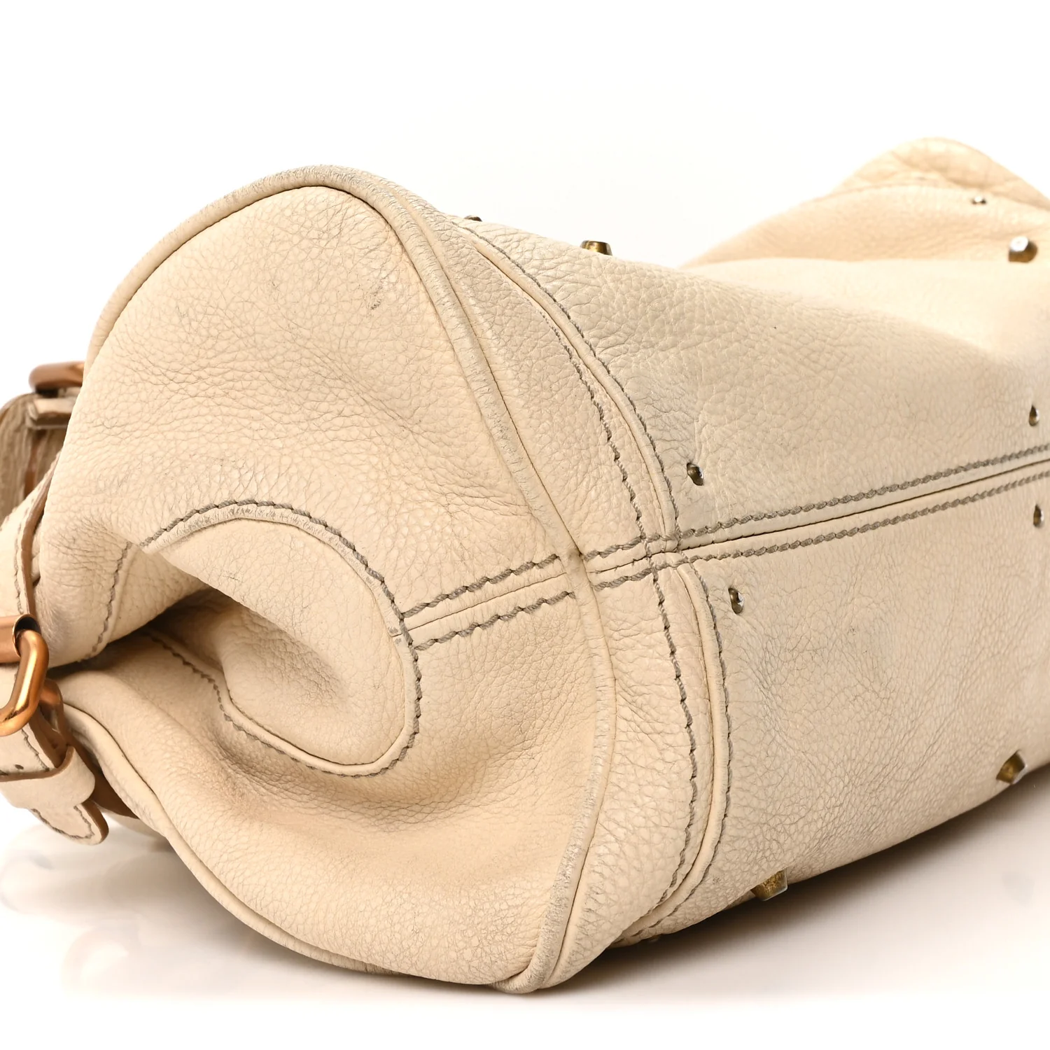 Calfskin Medium Paddington Satchel Ivory - Image 9