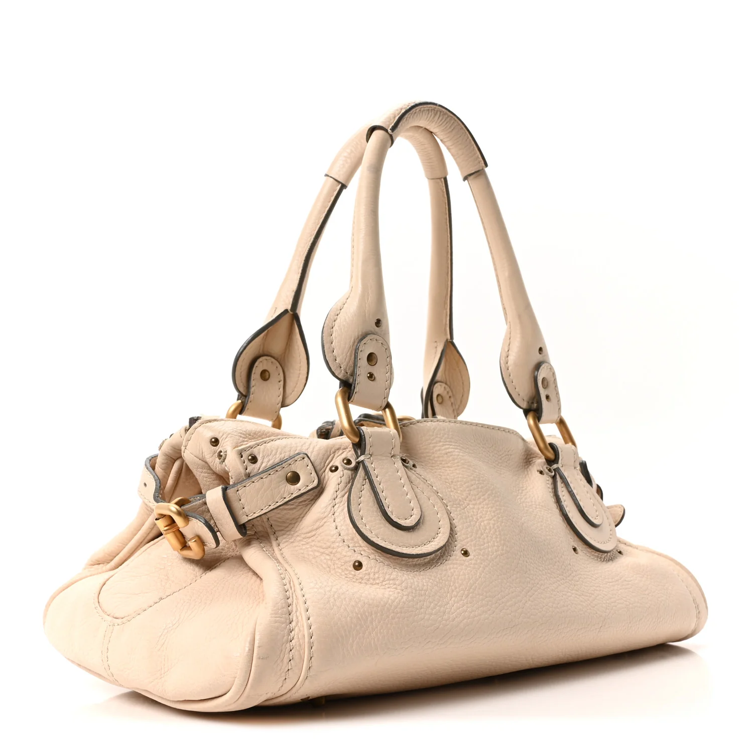 Calfskin Medium Paddington Satchel Ivory - Image 3