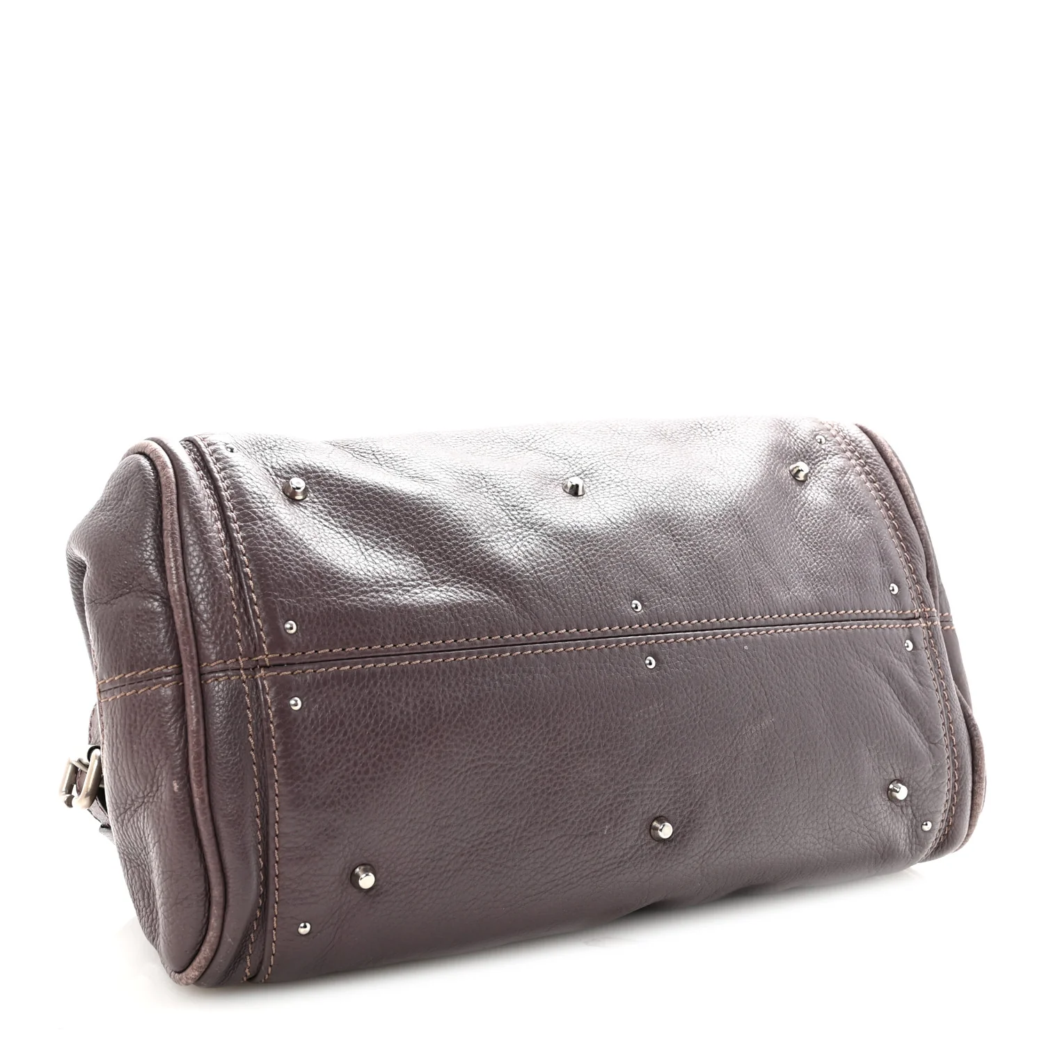 Calfskin Medium Paddington Satchel Purple - Image 4