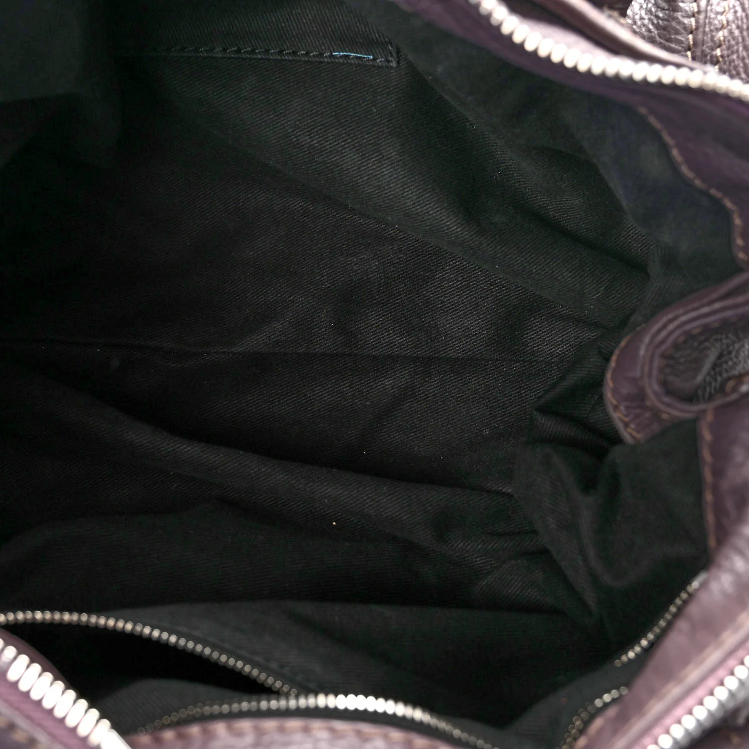 Calfskin Medium Paddington Satchel Purple - Image 5