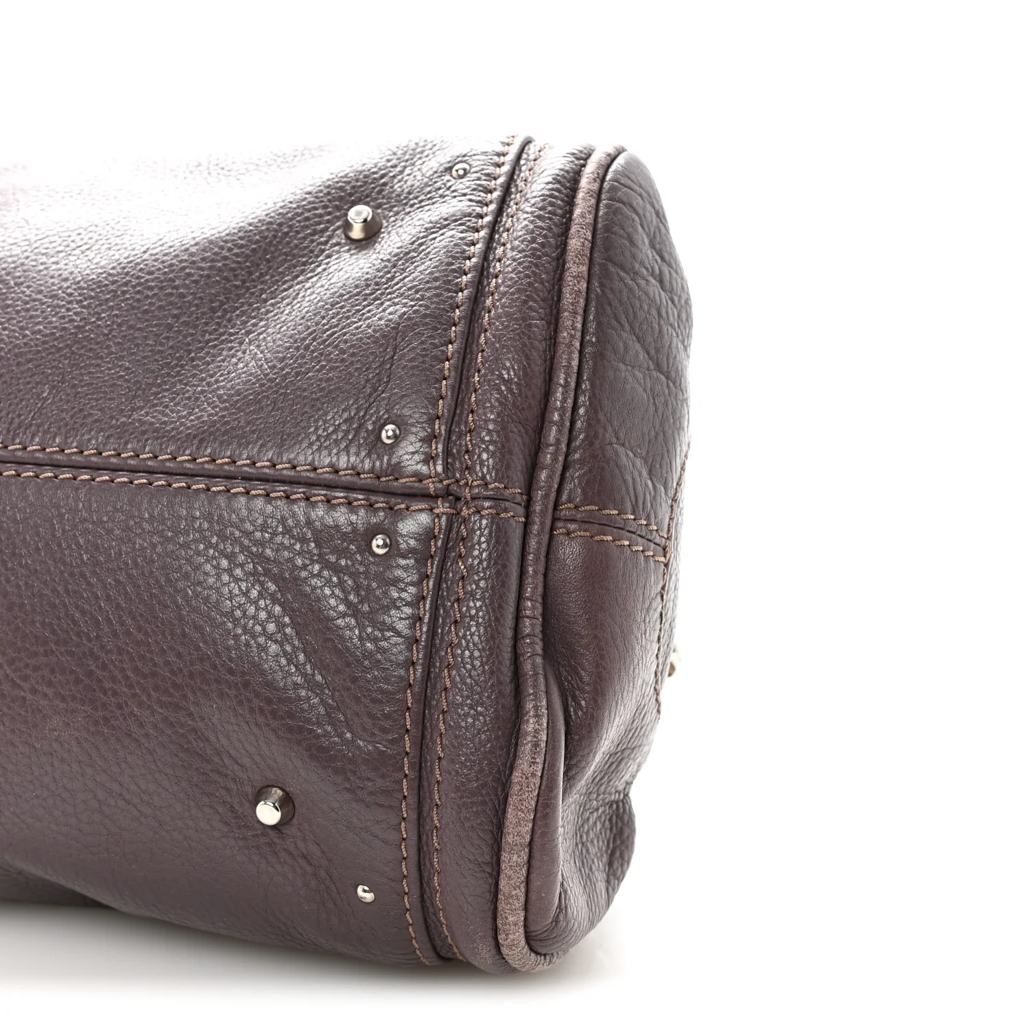 Calfskin Medium Paddington Satchel Purple - Image 9